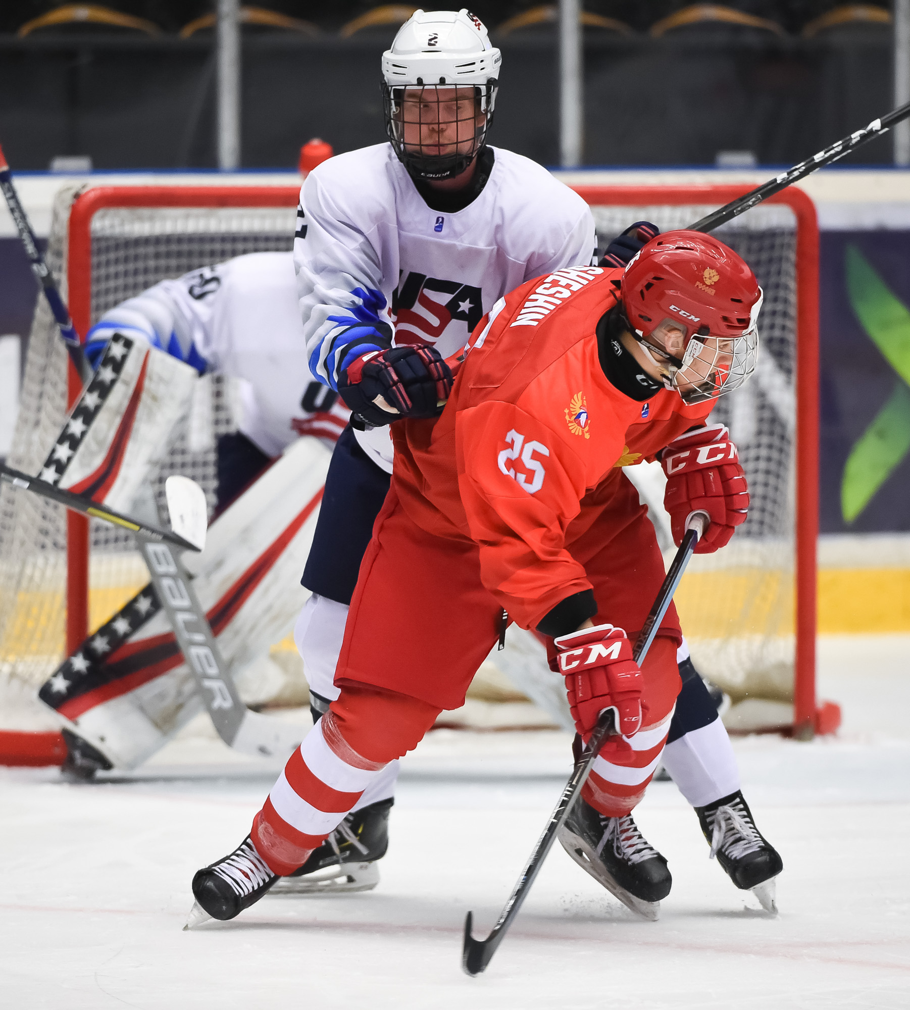 IIHF - Gallery: USA vs. Russia (SF) - 2019 IIHF Ice Hockey U18 World ...
