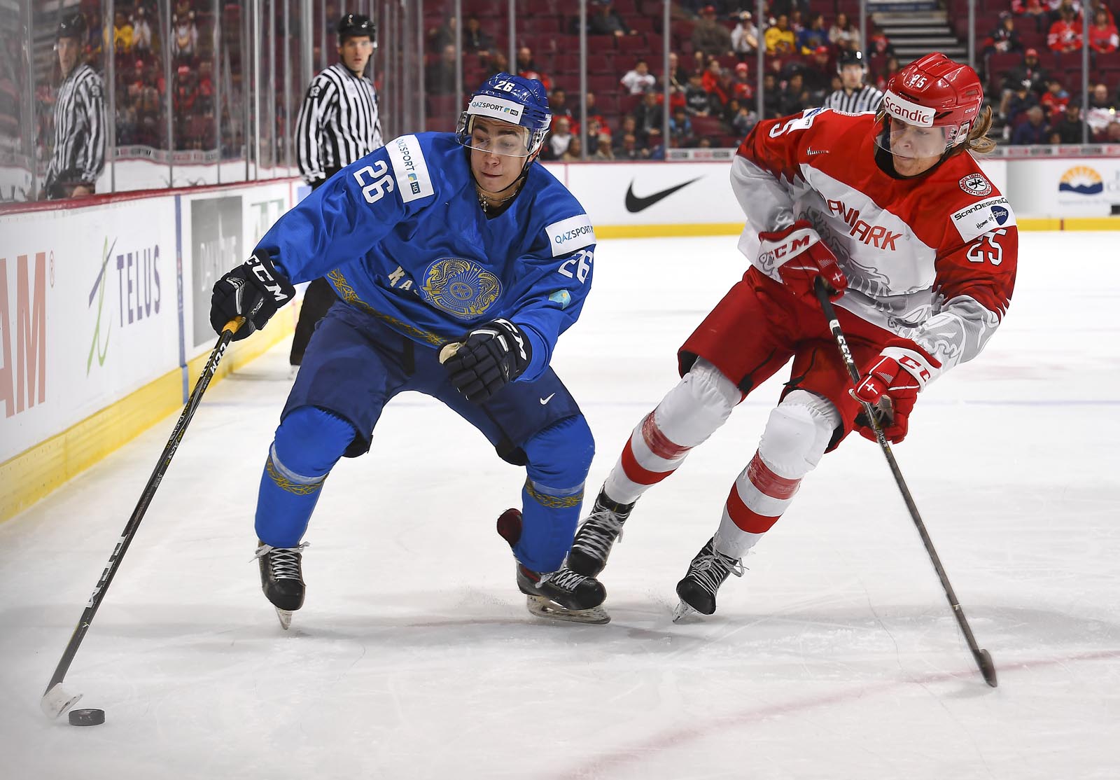 IIHF - Gallery: Denmark vs. Kazakhstan (2019 IIHF WJC)