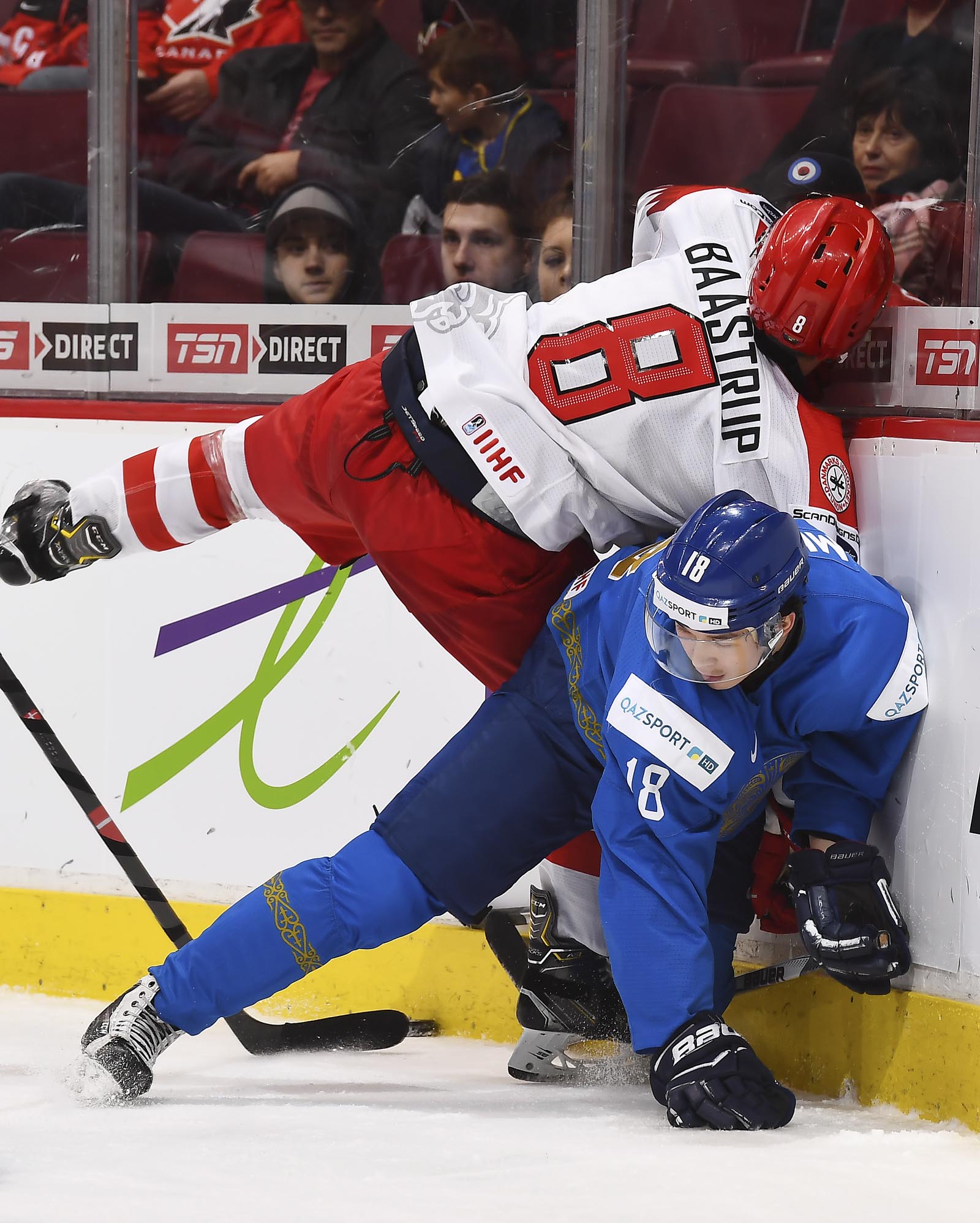 IIHF - Gallery: Denmark vs. Kazakhstan (2019 IIHF WJC)