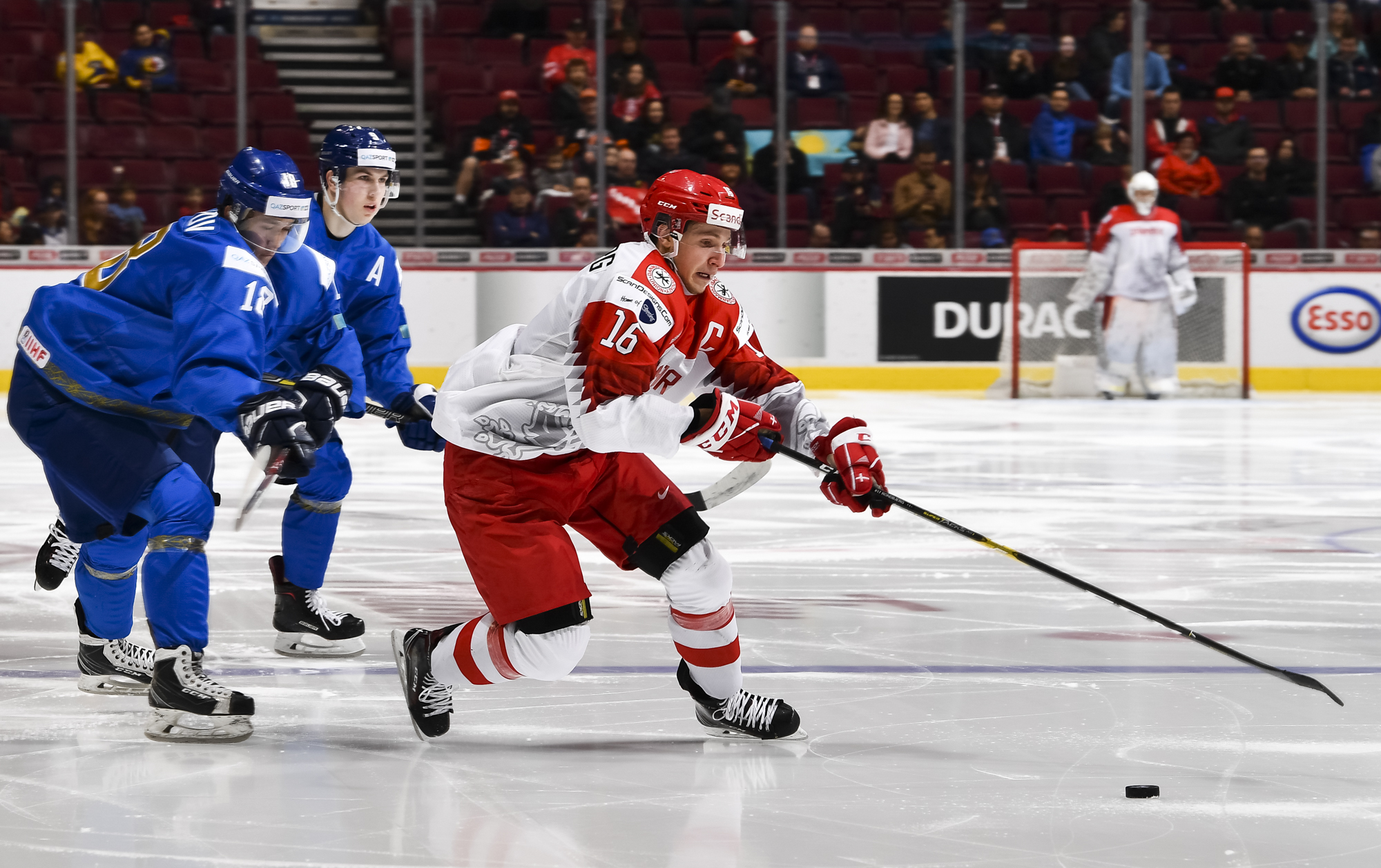 IIHF - Gallery: Denmark vs. Kazakhstan (2019 IIHF WJC)