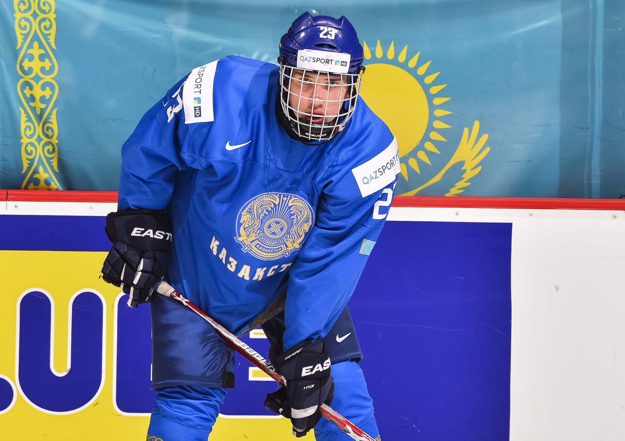IIHF - Gallery: Denmark vs. Kazakhstan (2019 IIHF WJC)