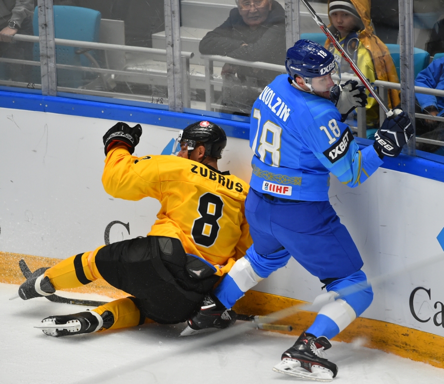 IIHF - Galereia: Qazaqstan-Lıtva - IIHF Hokkeıden Álem Chempıonaty I  Dıvızıon A Toby 2019