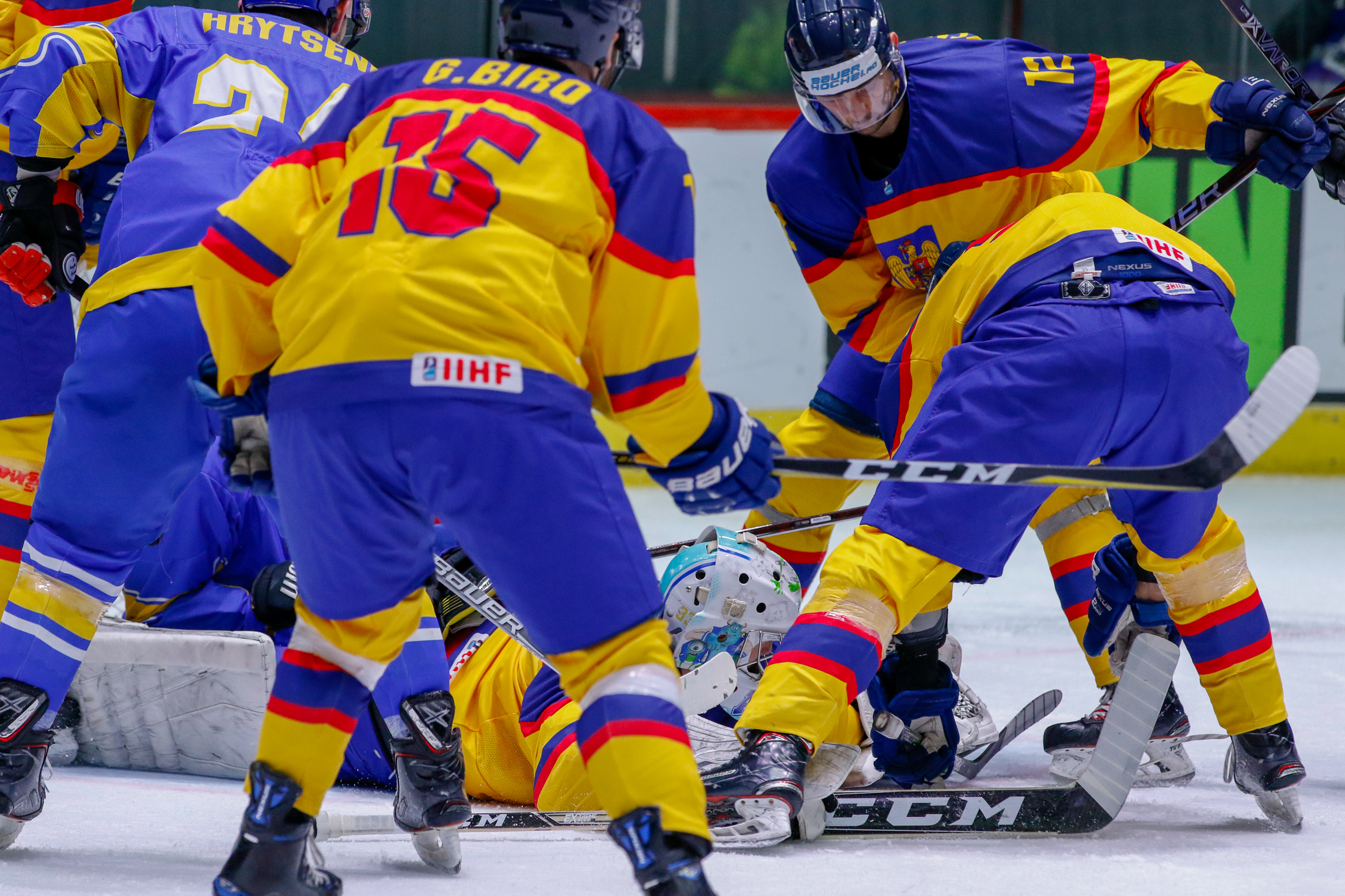 IIHF - Gallery: Ukraine Vs. Romania - 2019 IIHF Ice Hockey World ...