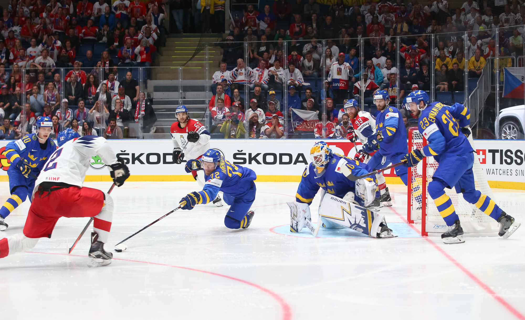 Jakub Vrana scores twice in Team Czech Republic's 5-2 win vs. Team Sweden -  IIHF World Championship 