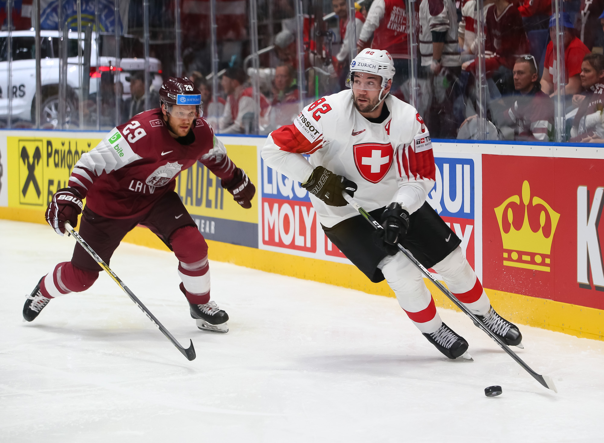 IIHF - Gallery: Latvia vs. Switzerland - 2019 IIHF Ice ...