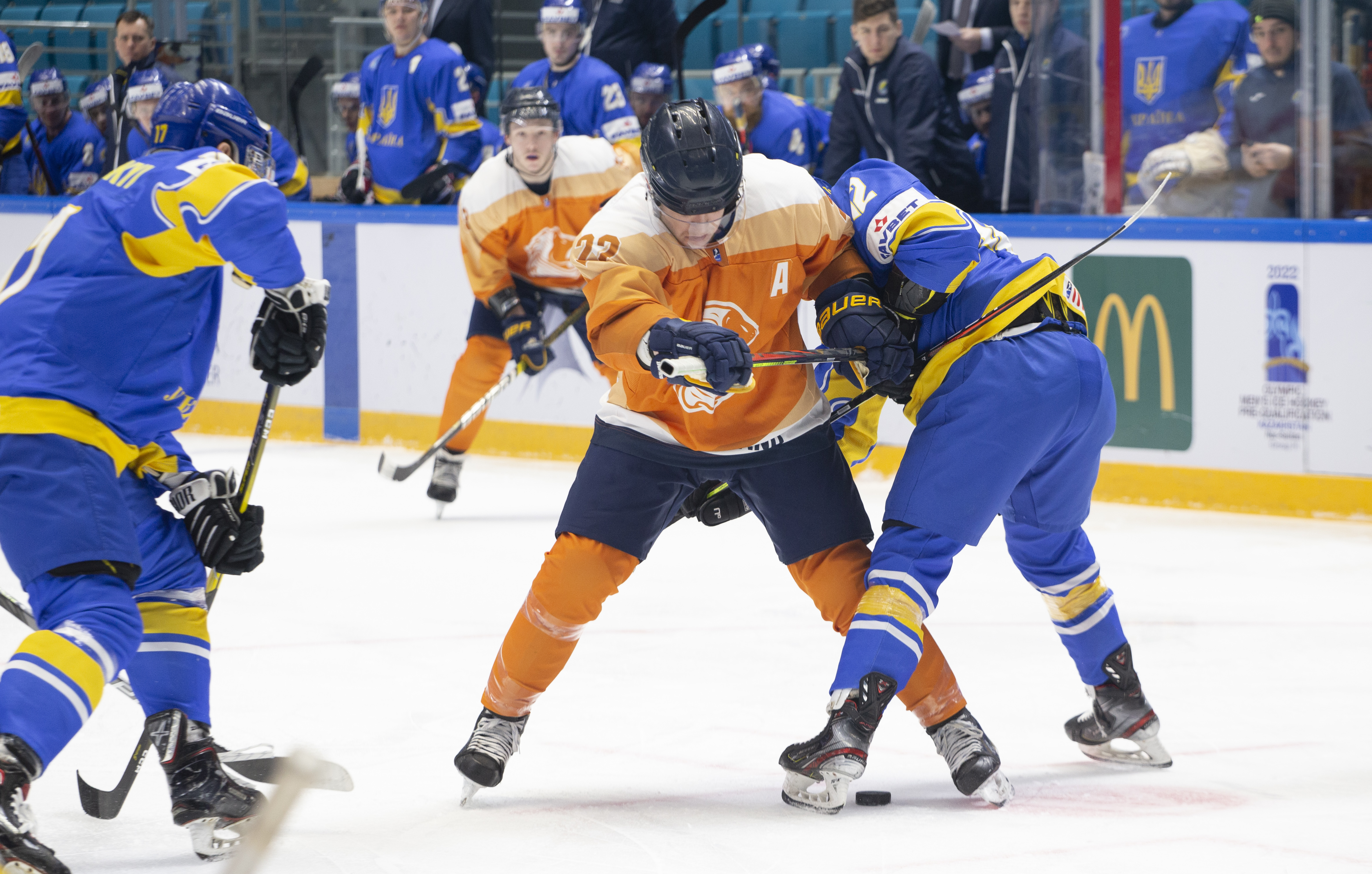 IIHF - Gallery: Netherlands vs. Ukraine - 2020 Men's Olympic