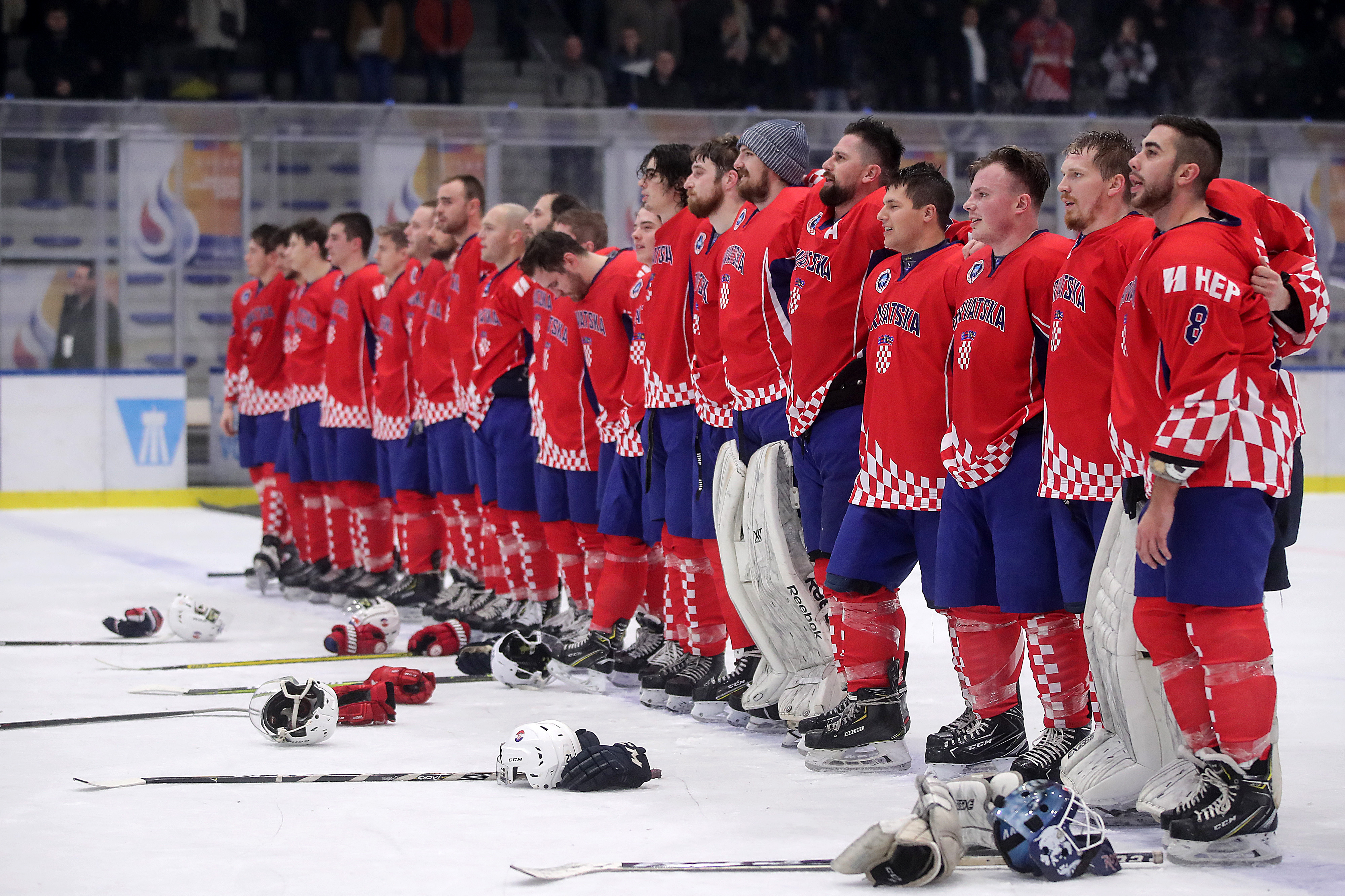 IIHF - Gallery: Croatia vs. Serbia - 2019 OQM Gr. M