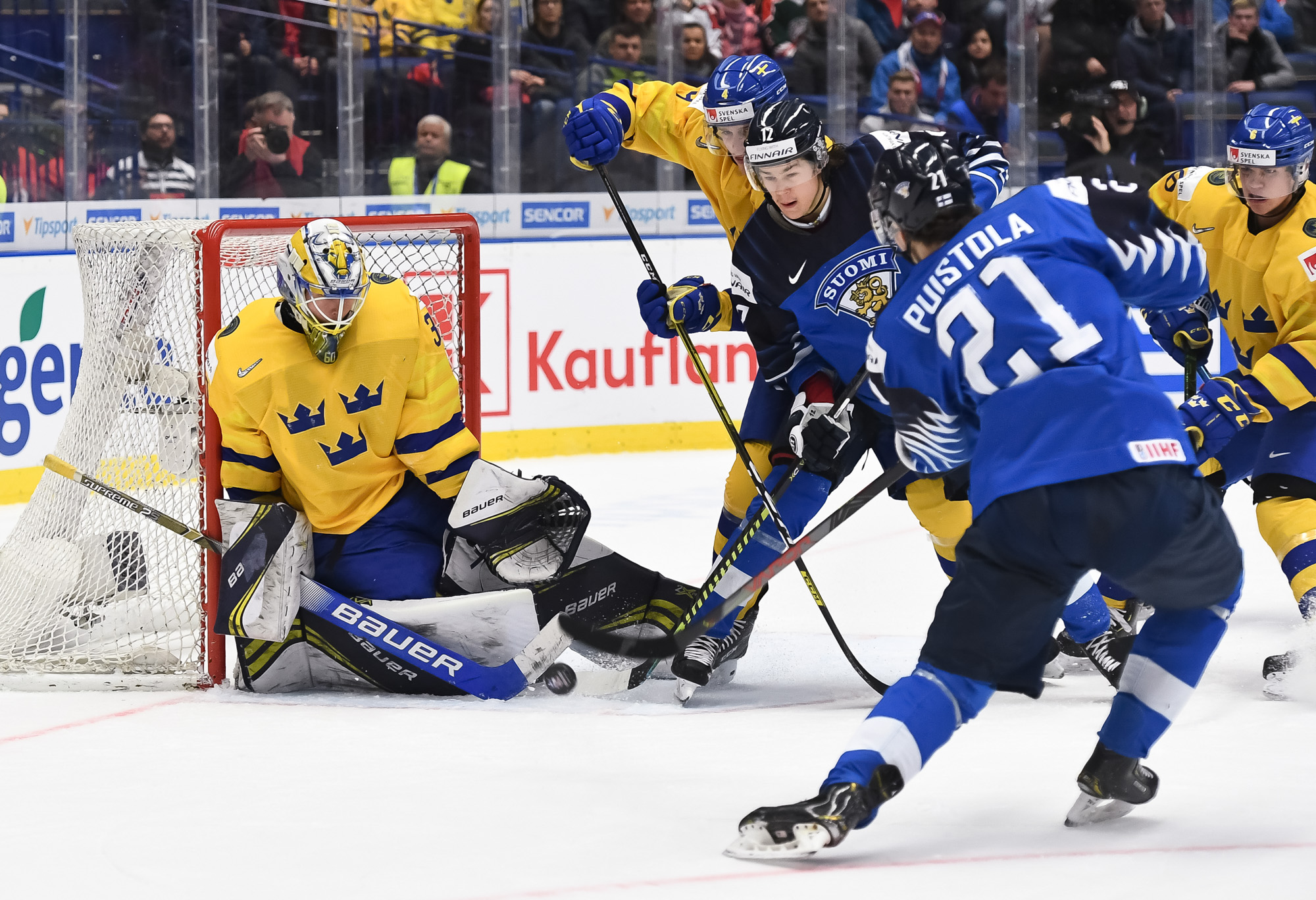 IIHF - Gallery: Sweden vs. Finland (Bronze) - 2020 IIHF ...