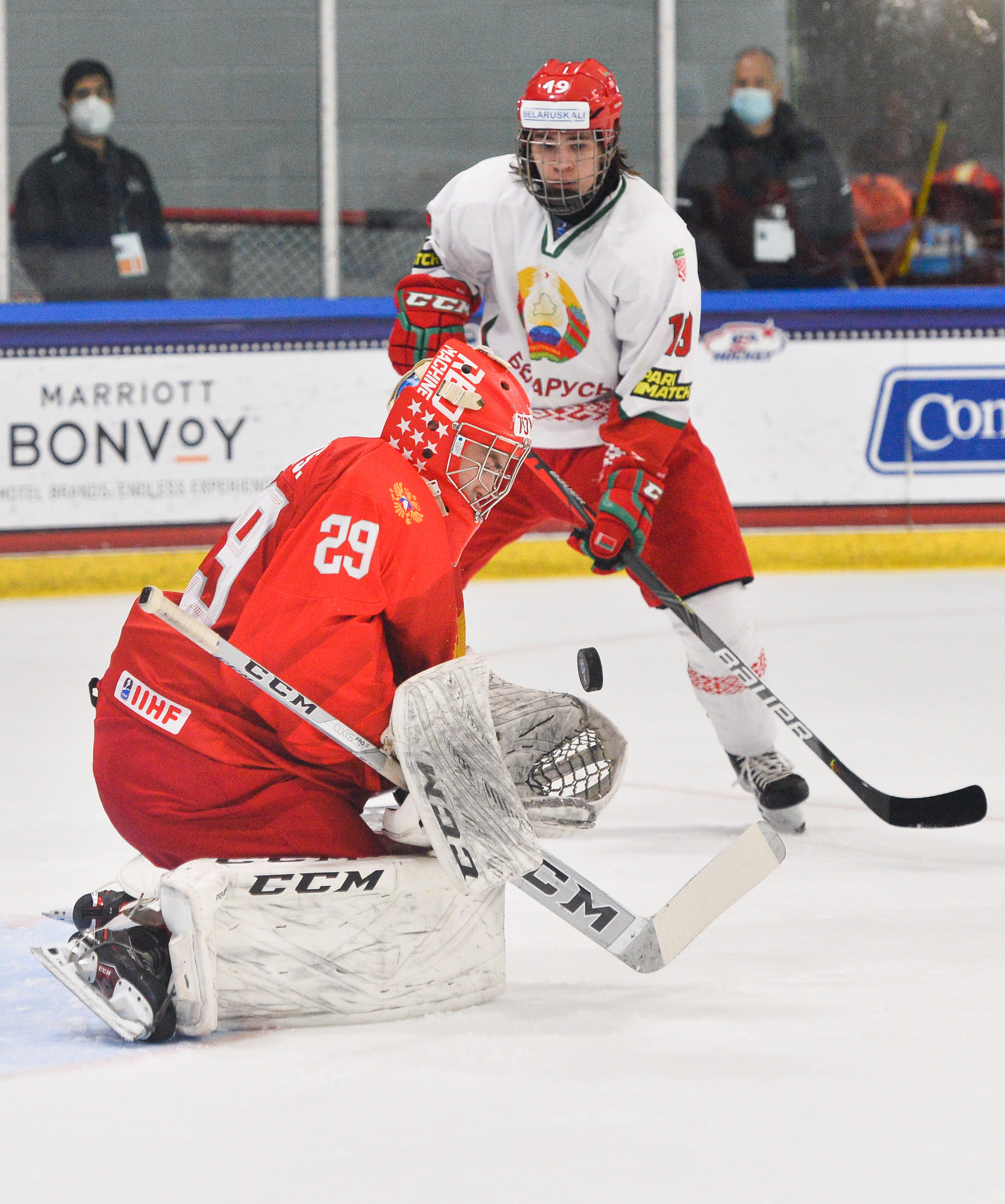 IIHF - Russia Advances Over Belarus