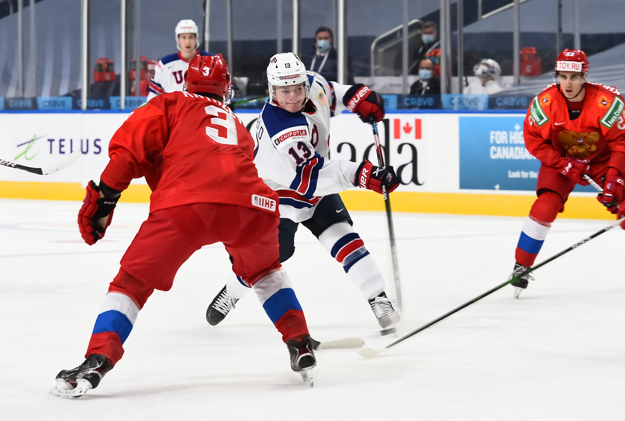 IIHF - Gallery: Russia Vs United States - 2021 IIHF World Junior ...