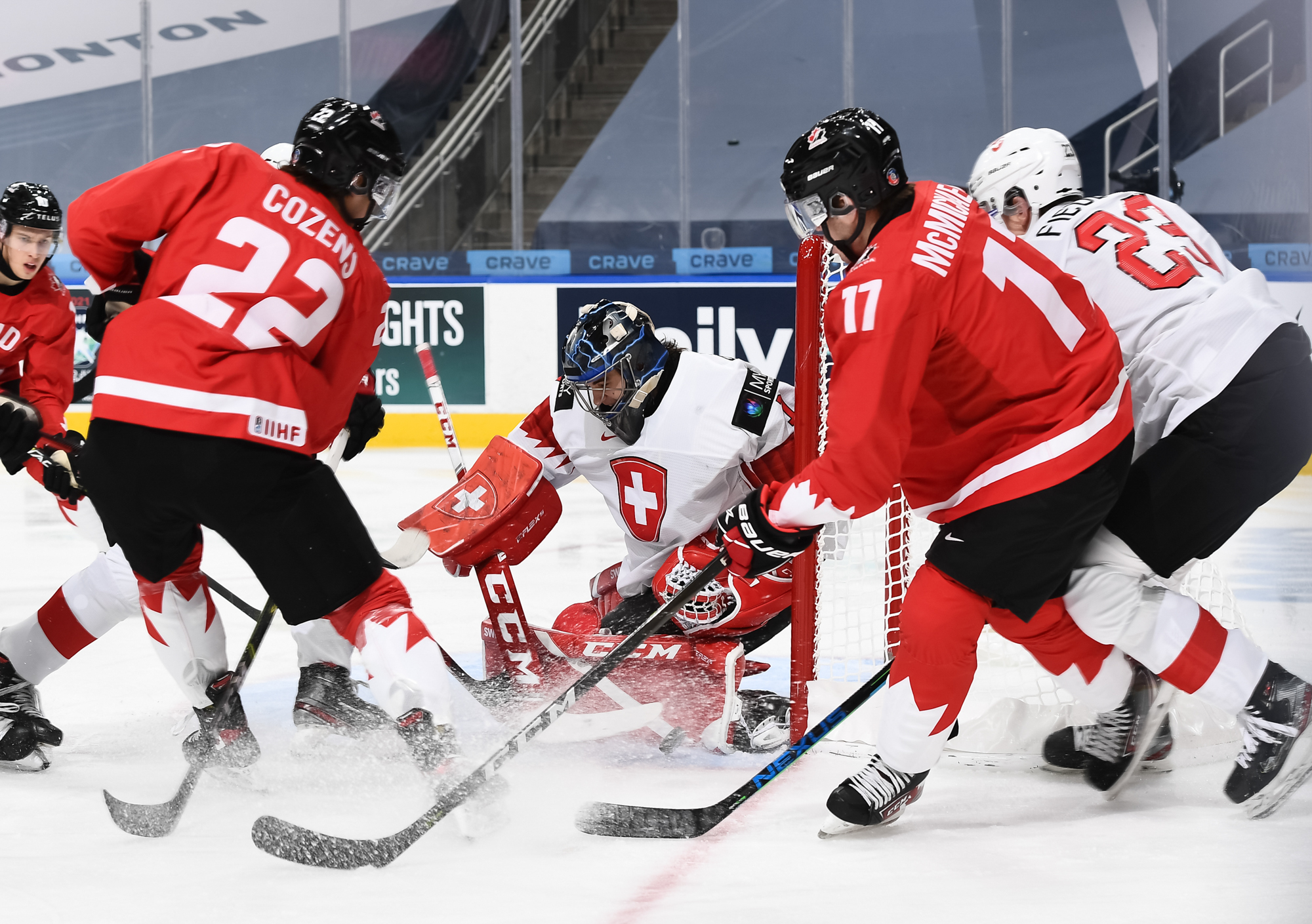 IIHF - Gallery: Canada vs Switzerland - 2021 IIHF World Junior Championship