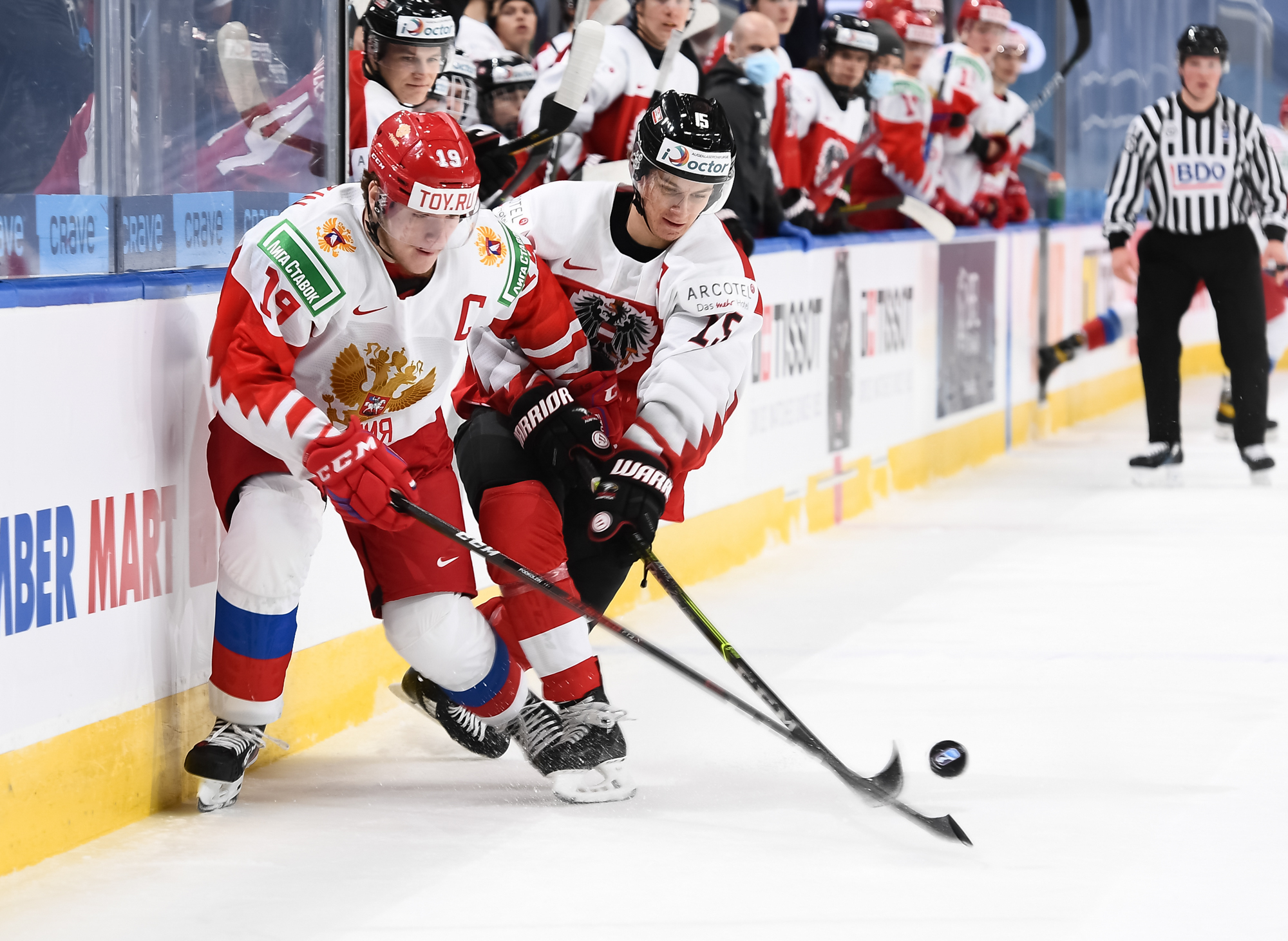 IIHF - Gallery: Austria vs Russia - 2021 IIHF World Junior ...