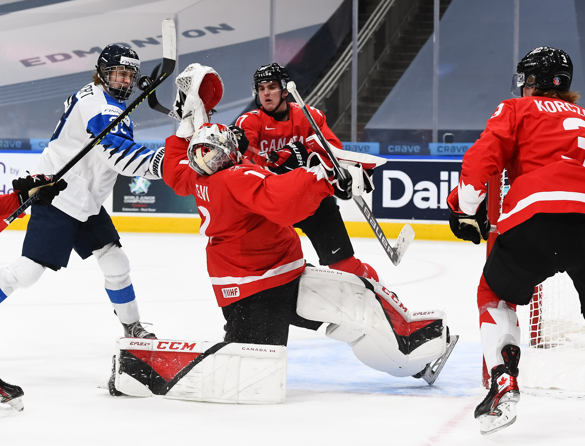 IIHF - Gallery: Canada vs Finland - 2021 IIHF World Junior Championship