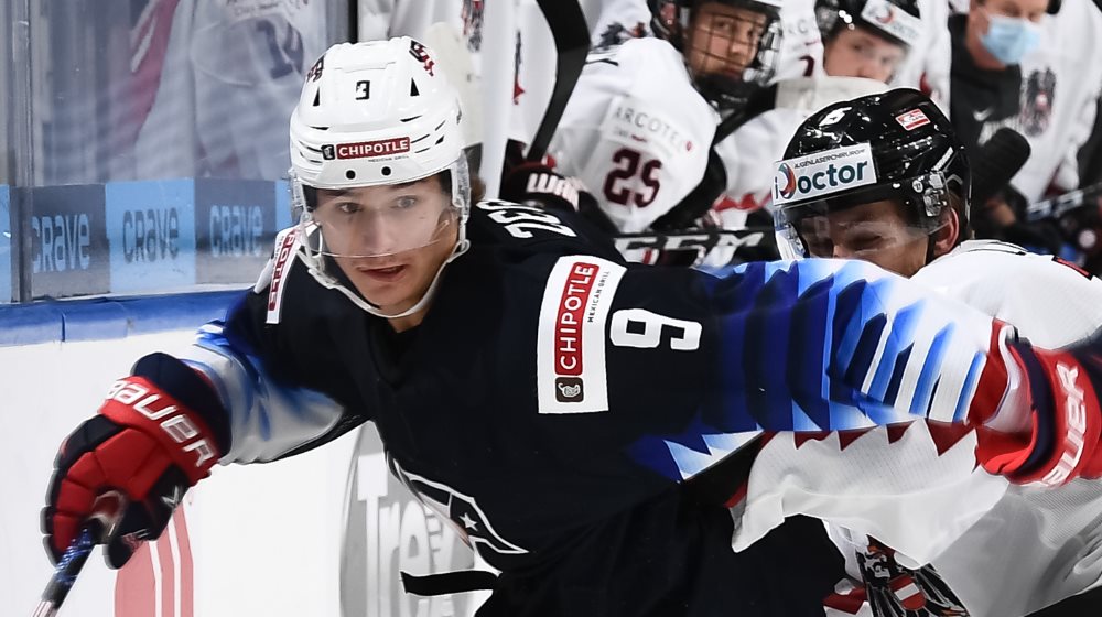 Trevor Zegras leads USA past Germany at World Junior Championships