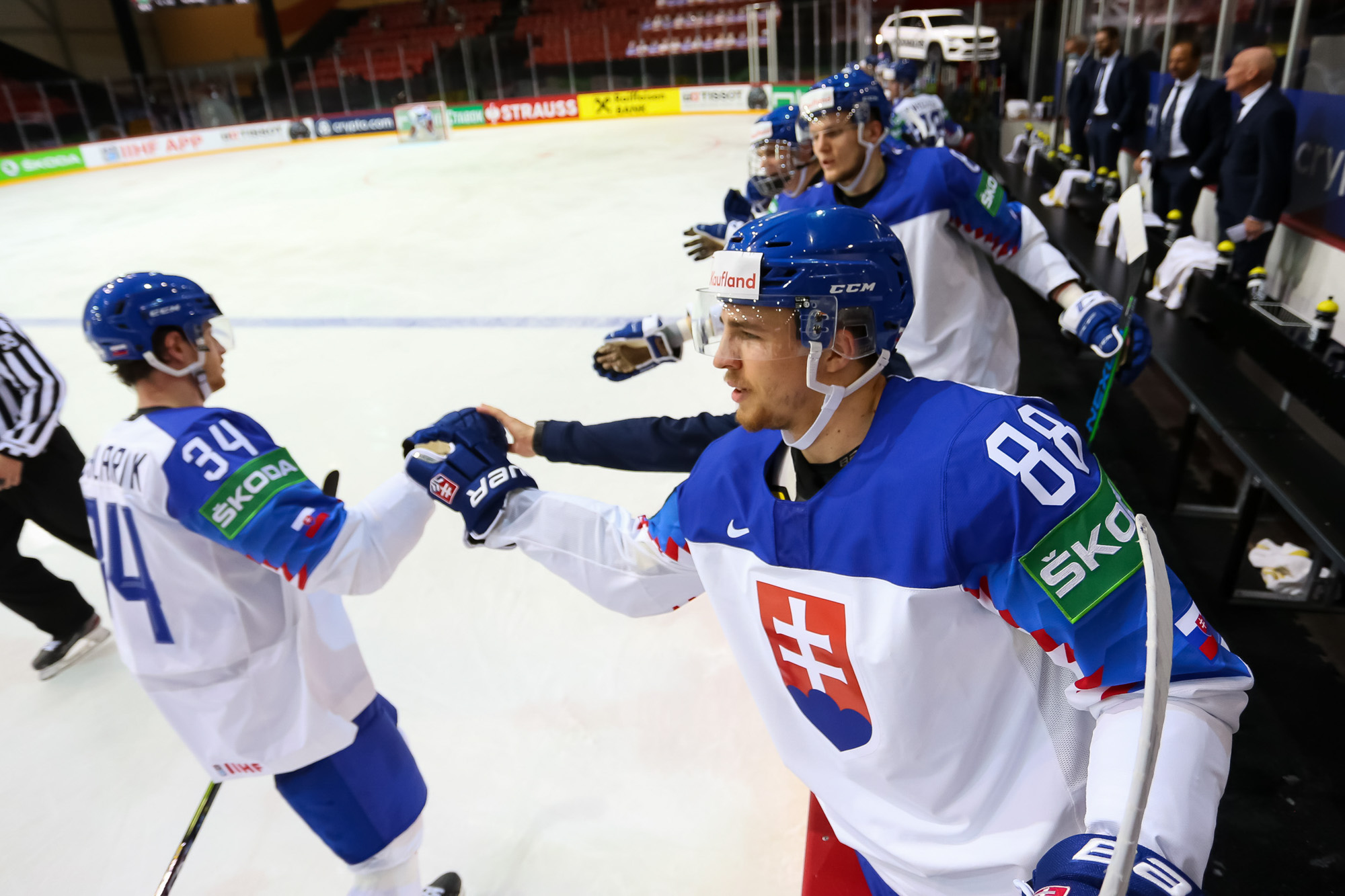 IIHF - Gallery: Belarus vs Slovakia - 2021 IIHF Ice Hockey World Championship