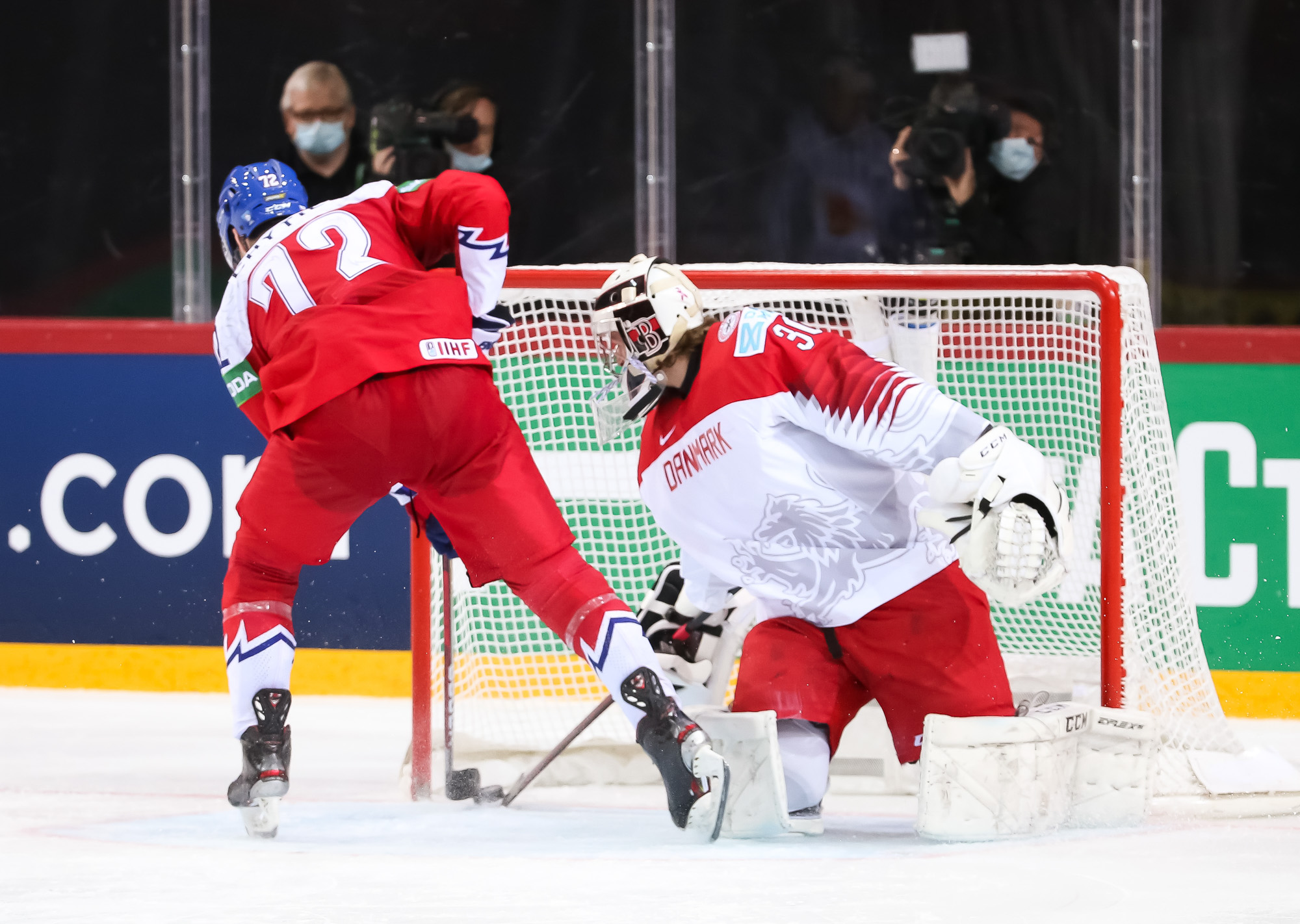 Filip Hronek (CZE) in action during the 2021 IIHF Ice Hockey World