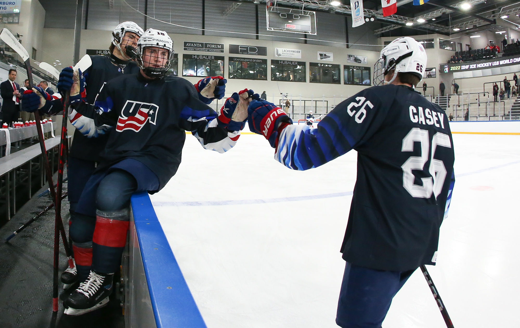 Iihf Gallery United States Vs Latvia Qf 22 Iihf Ice Hockey U18 World Championship