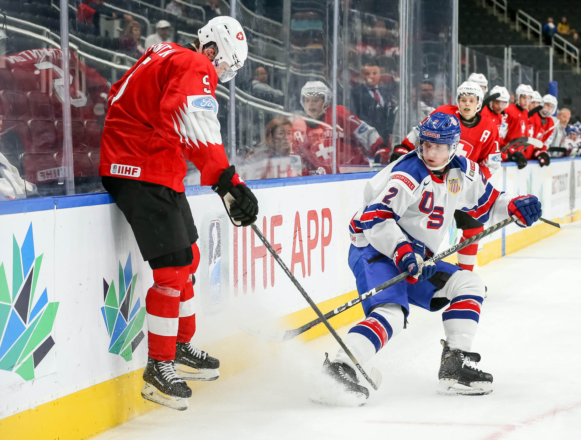 IIHF - Gallery: Switzerland Vs United States - 2022 IIHF World Junior ...