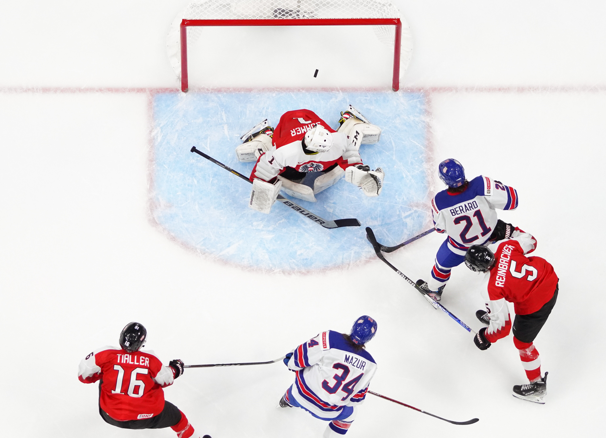 IIHF - Gallery: Austria vs United States - 2022 IIHF World Junior ...