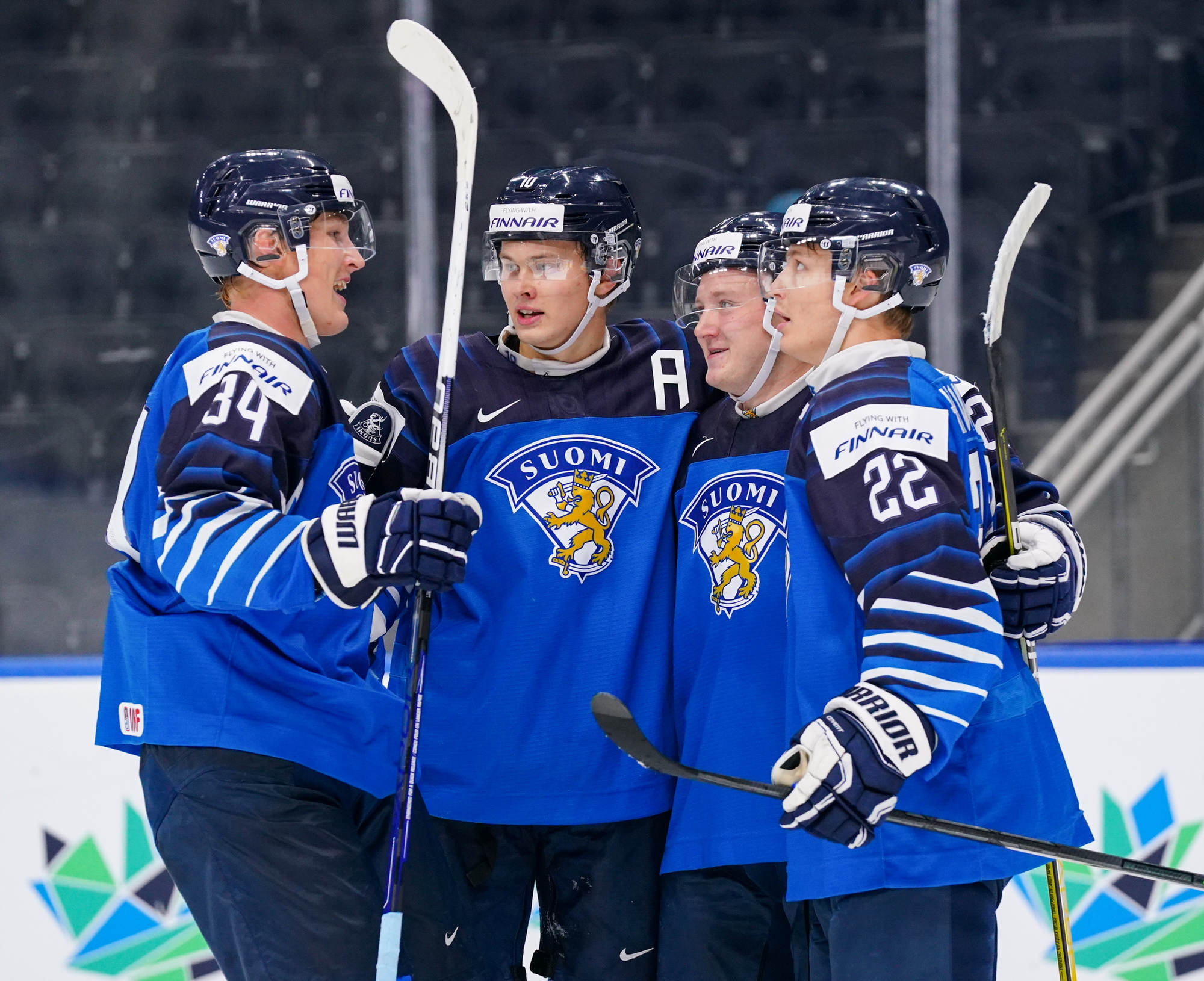 Joel Maatta Finland Hockey 2022 IIHF World Junior Championship Blue Away Jersey  Jersey - Bluefink