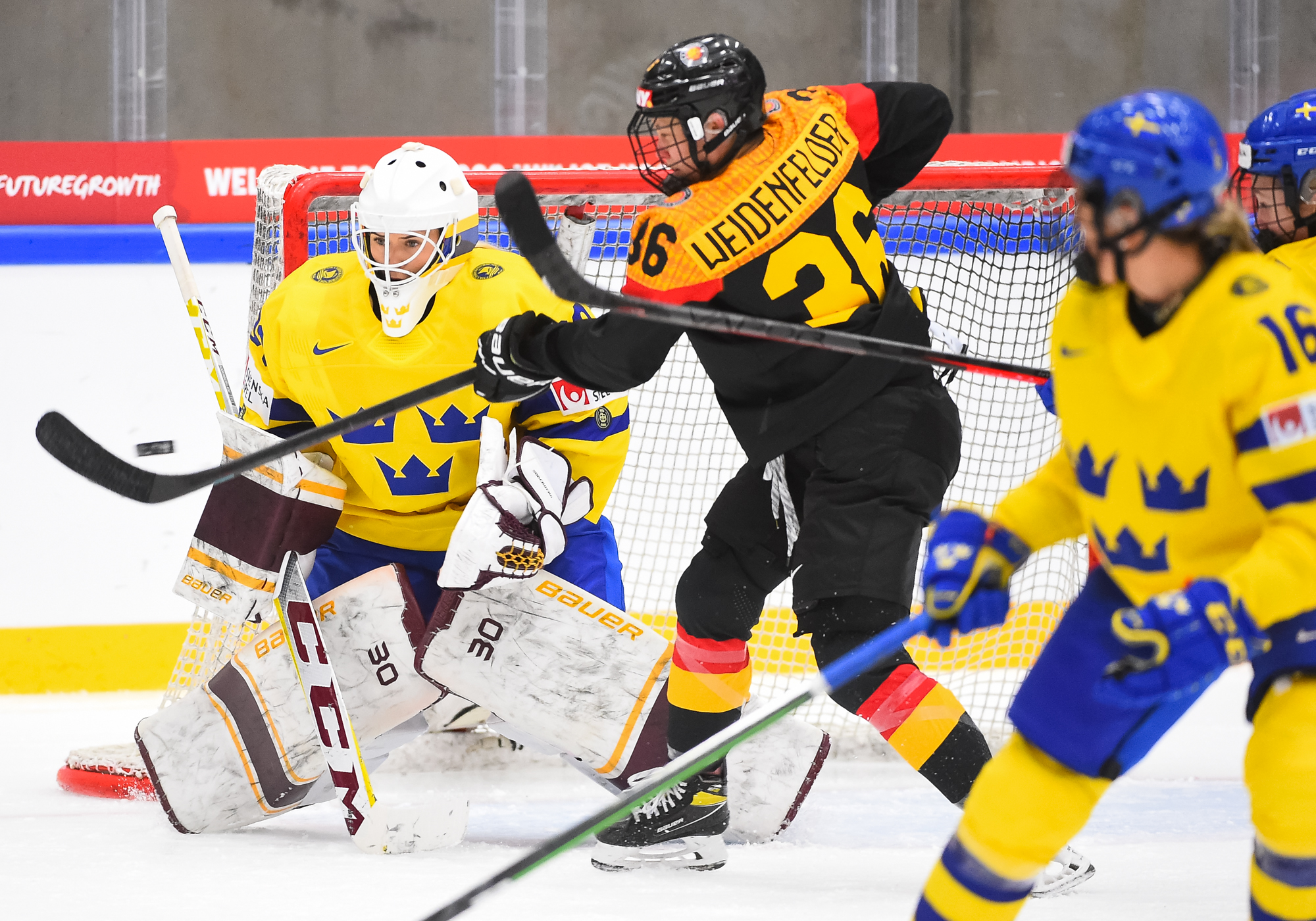 IIHF - Gallery: Germany vs Sweden - 2023 IIHF Women's World