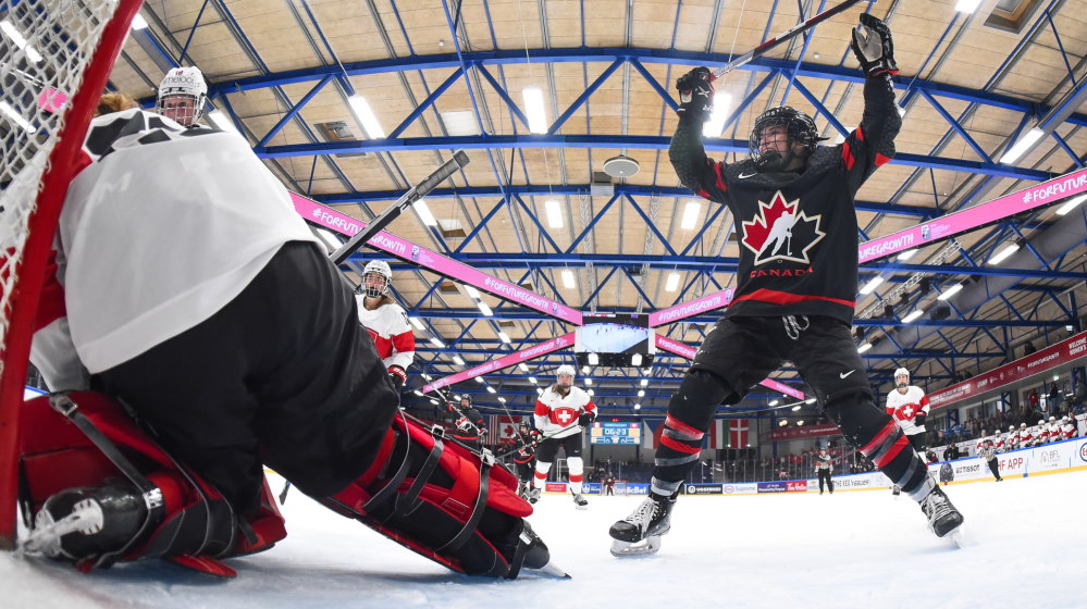 IIHF Canada beats Swiss for chance at gold