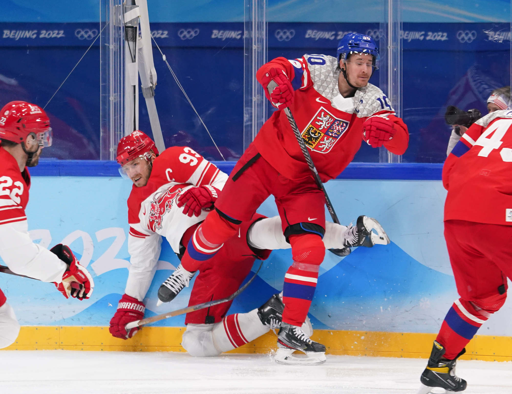 IIHF - Gallery: Czech Republic vs Denmark - 2022 Olympic Men's Ice