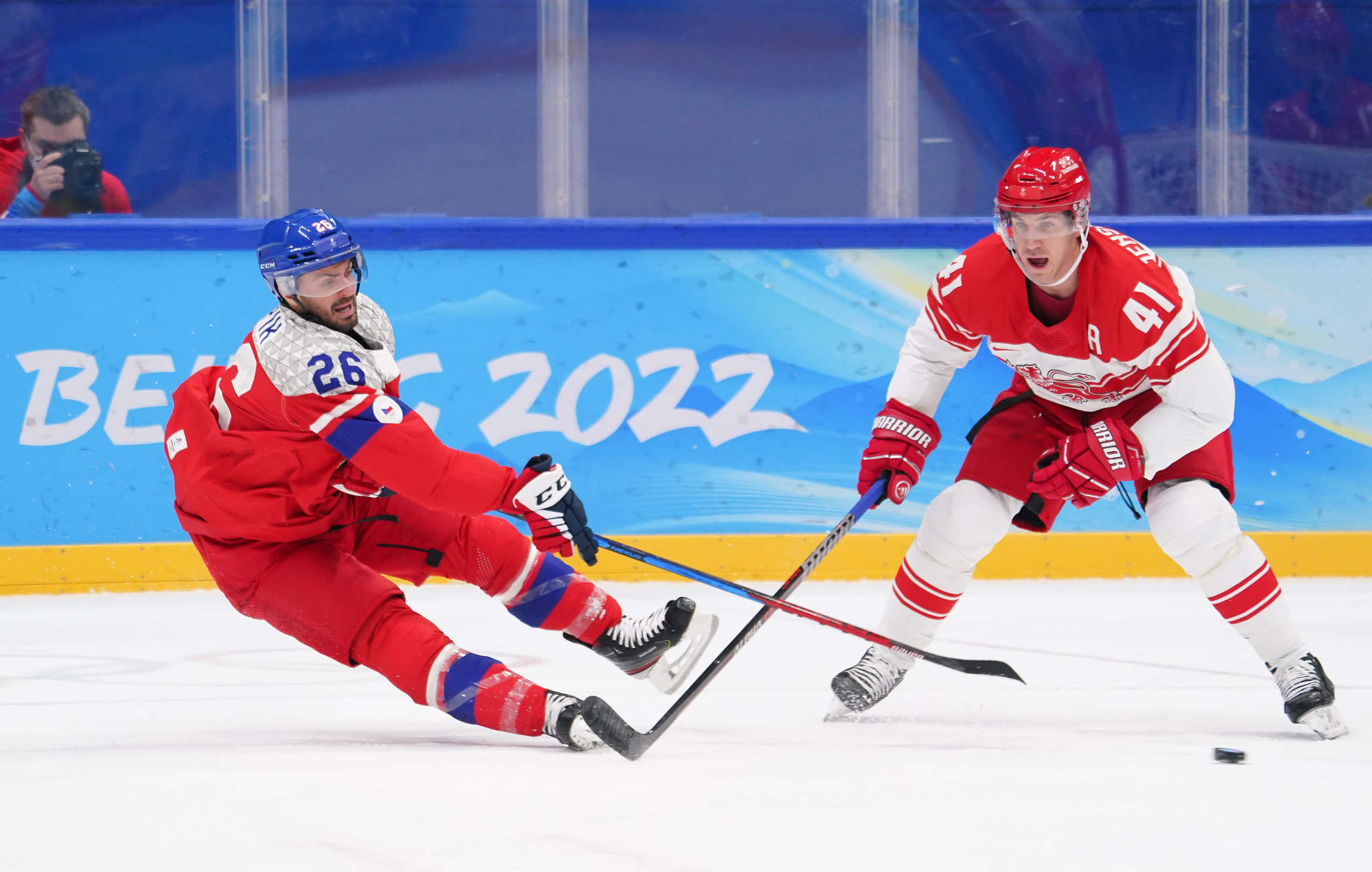 IIHF - Gallery: Czech Republic vs Denmark - 2022 Olympic Men's Ice