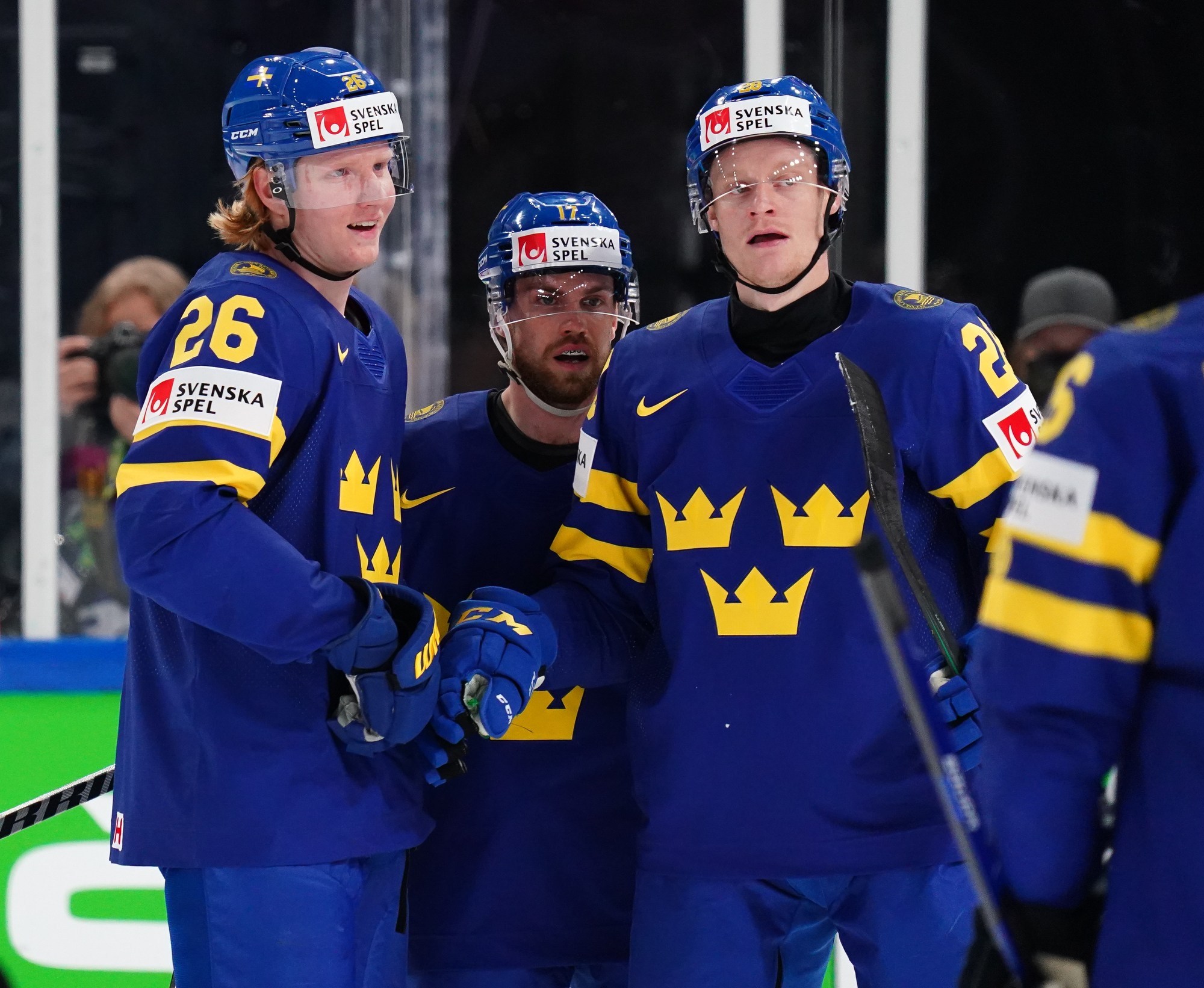 2022 Rasmus Dahlin BY cards IIHF World Championship Team Sweden Top Three