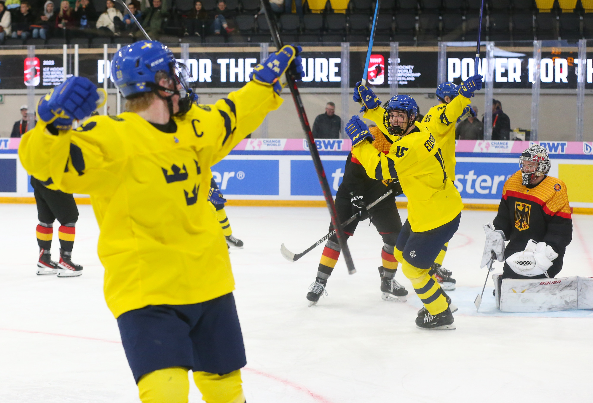 IIHF - Gallery: Sweden vs Germany - 2023 IIHF Ice Hockey U18 World ...