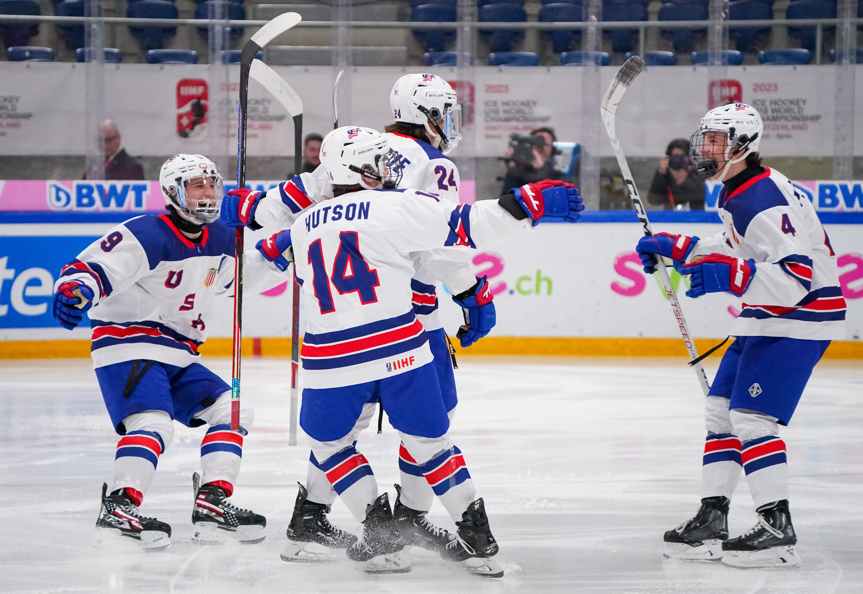 IIHF Gallery Switzerland vs United States 2023 IIHF Ice Hockey U18 World Championship