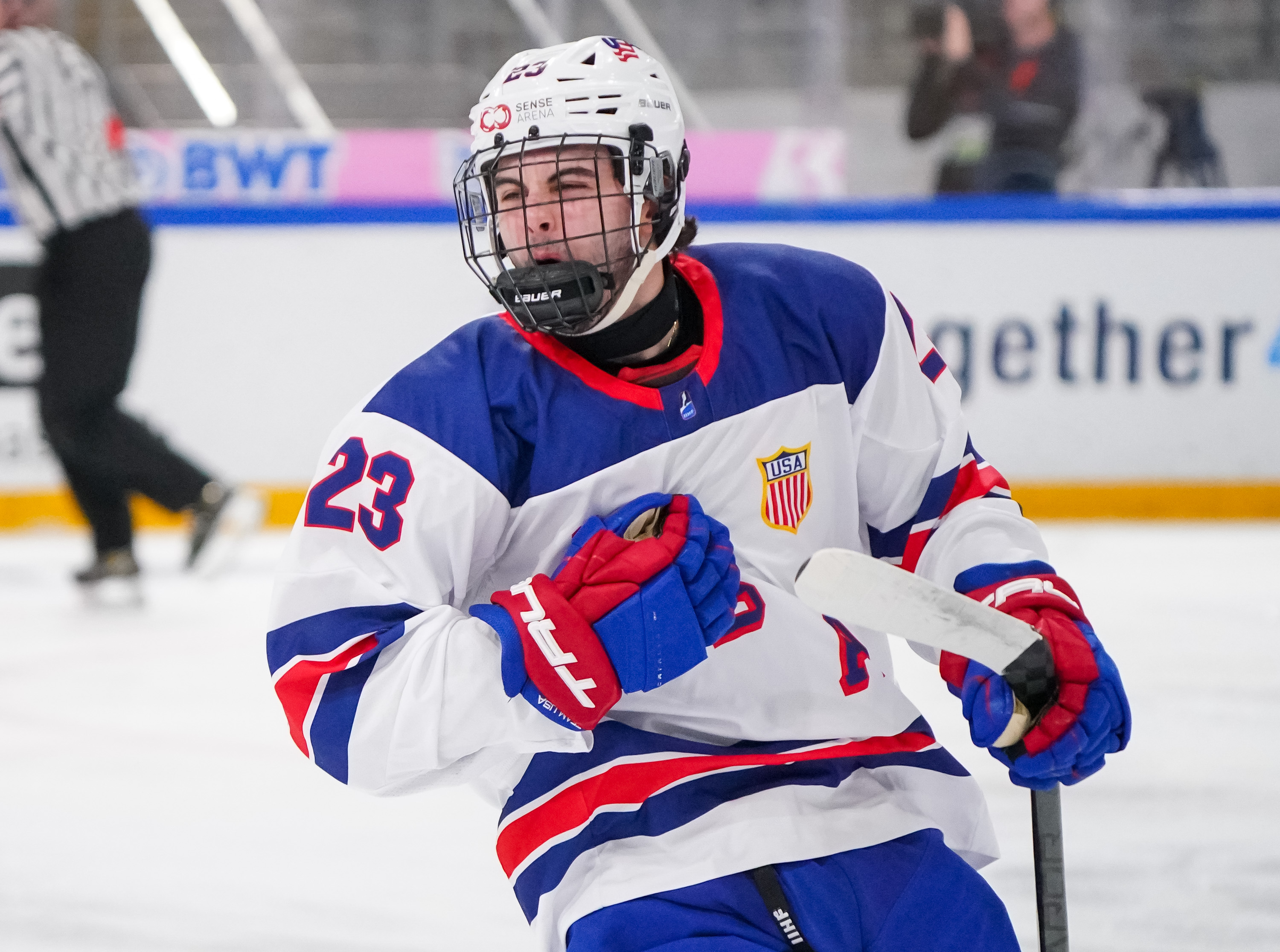 IIHF - Gallery: United States vs Slovakia (SF) - 2023 IIHF Ice 