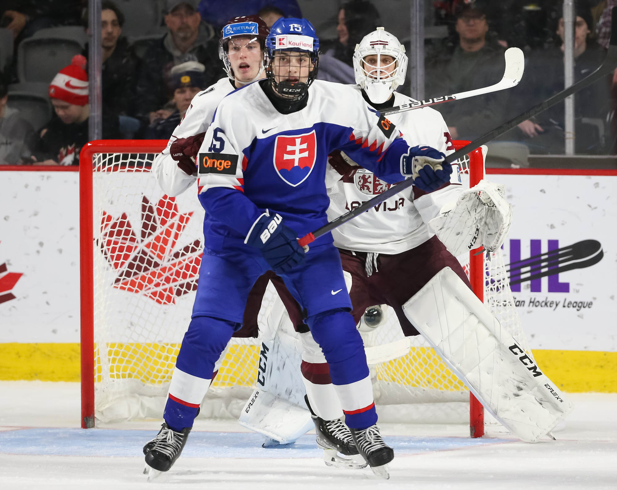 IIHF - Gallery: Slovakia vs Latvia - 2023 IIHF World Junior Championship