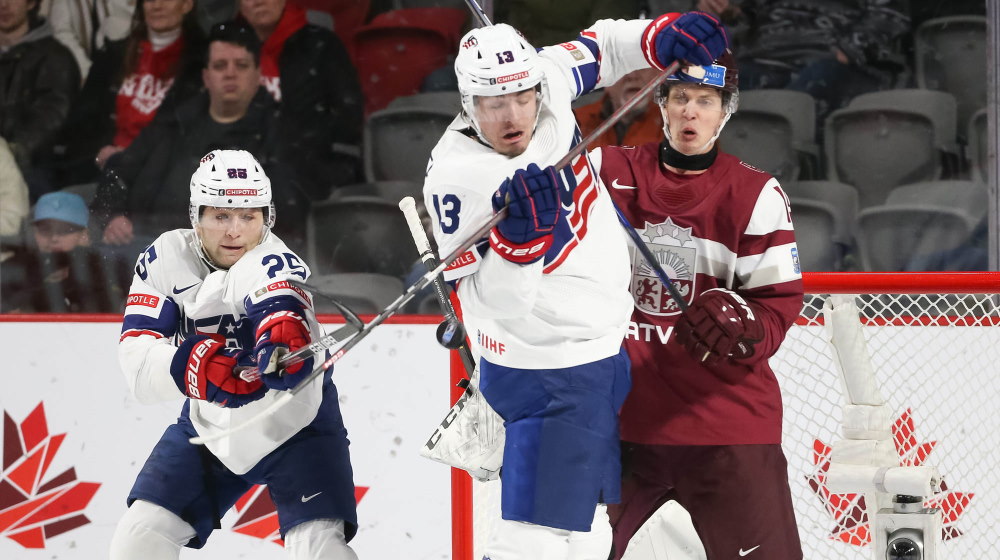 IIHF – EE. UU. venció a los resistentes letones