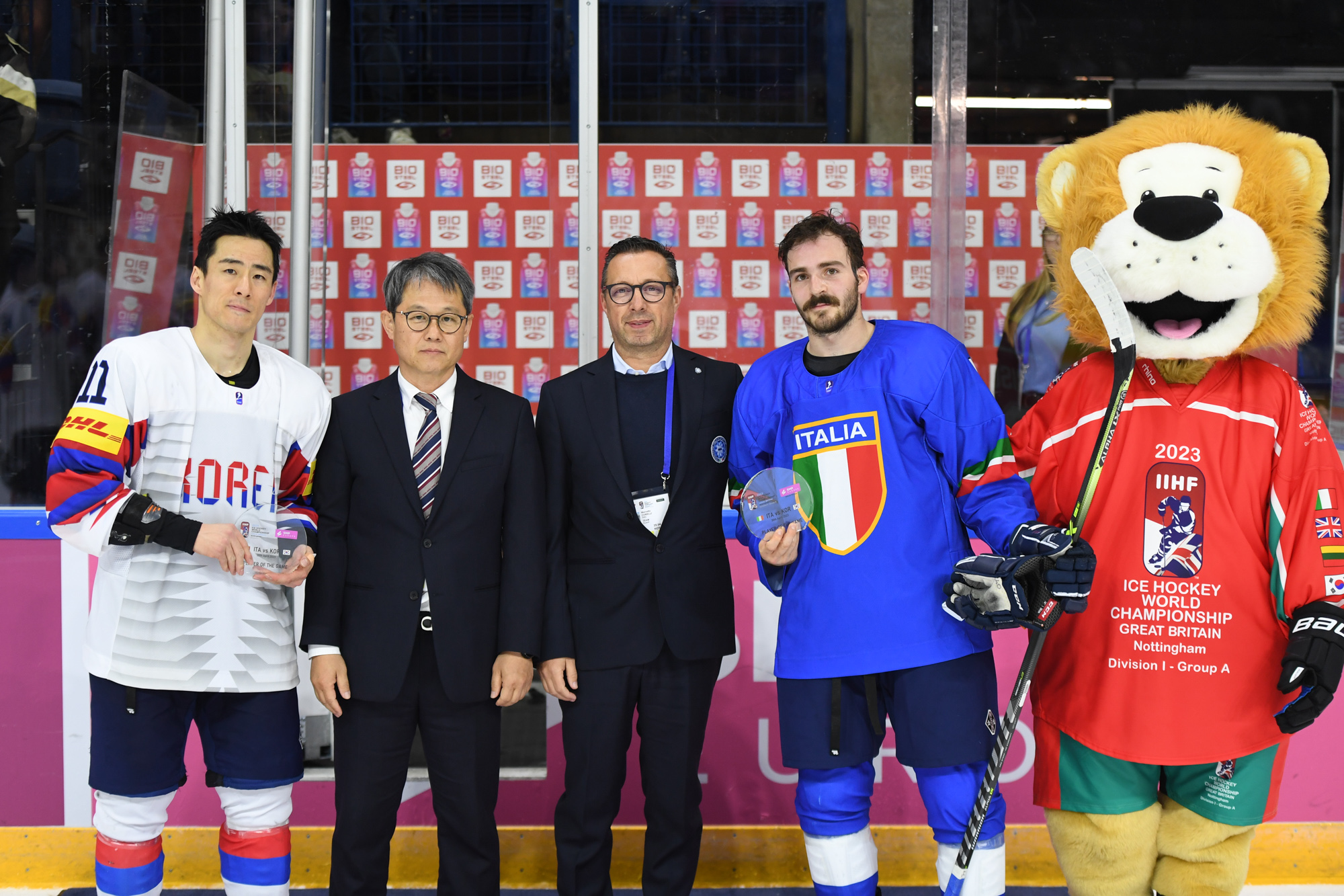 IIHF - Gallery: Italy vs Great Britain - 2023 IIHF Ice Hockey World  Championship Division I Group A