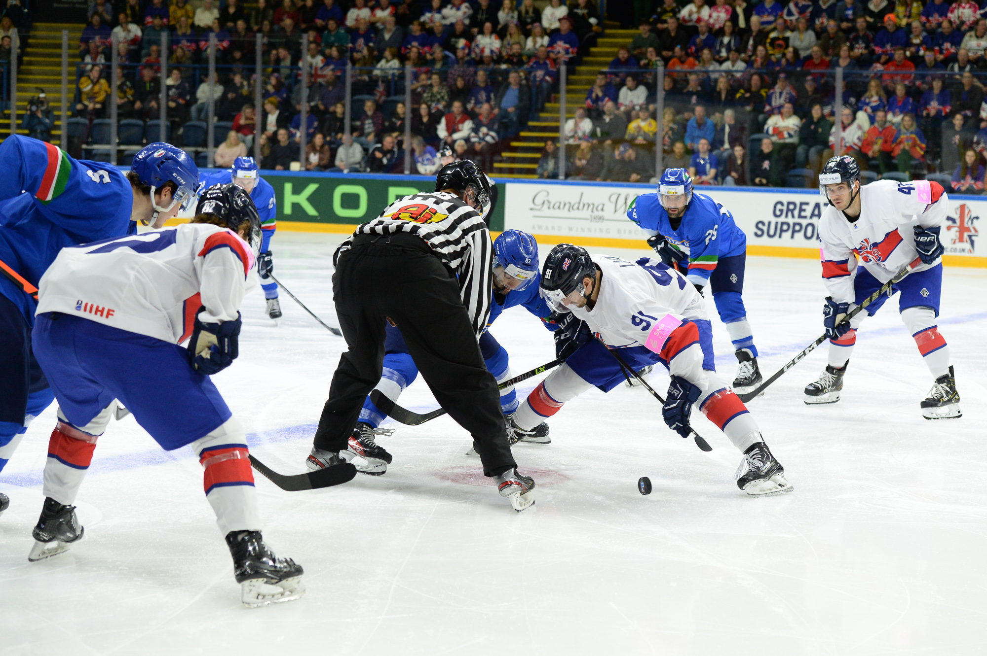 IIHF - Gallery: Italy vs Great Britain - 2023 IIHF Ice Hockey World  Championship Division I Group A