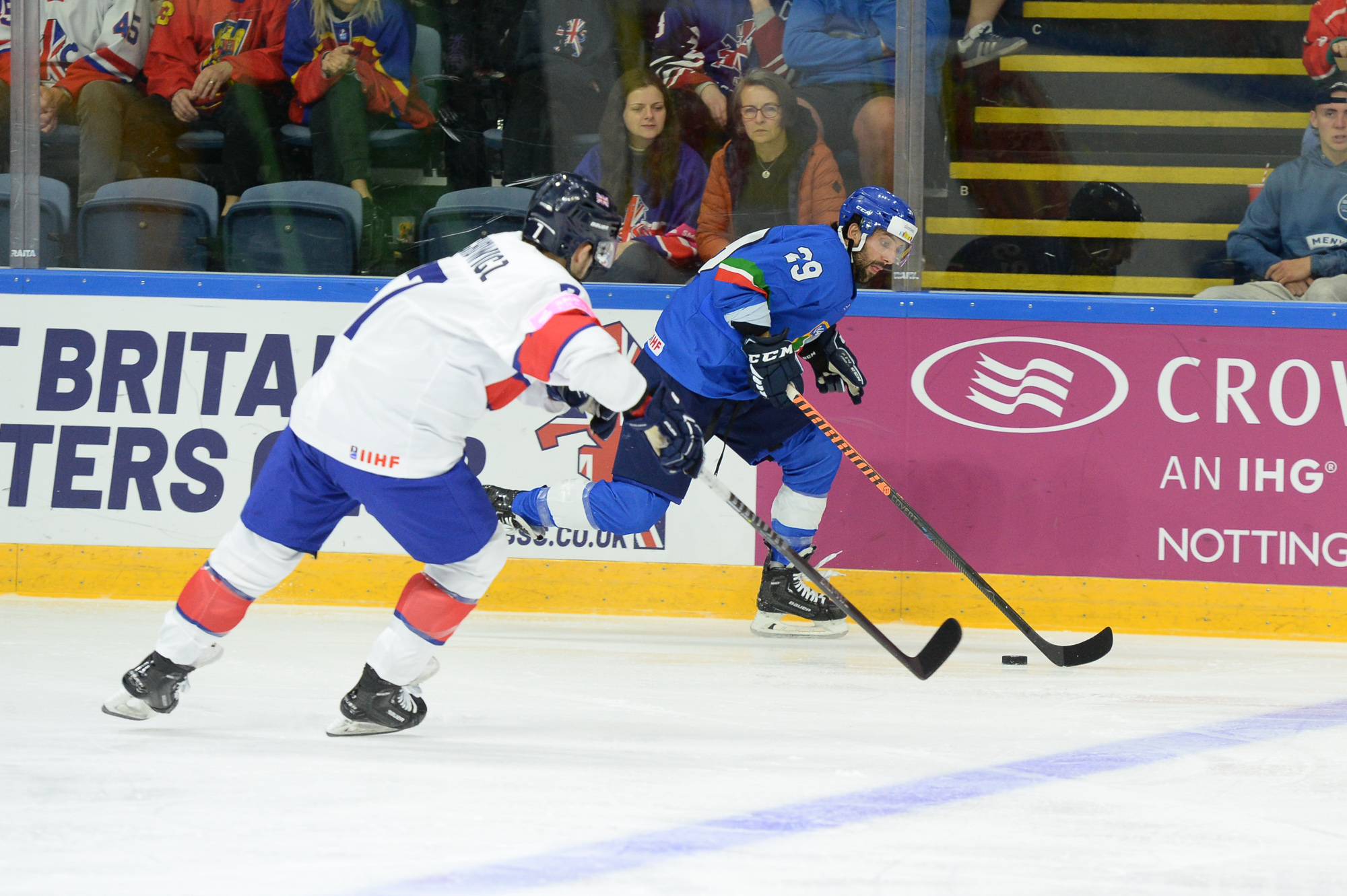 IIHF - Gallery: Italy vs Great Britain - 2023 IIHF Ice Hockey World  Championship Division I Group A