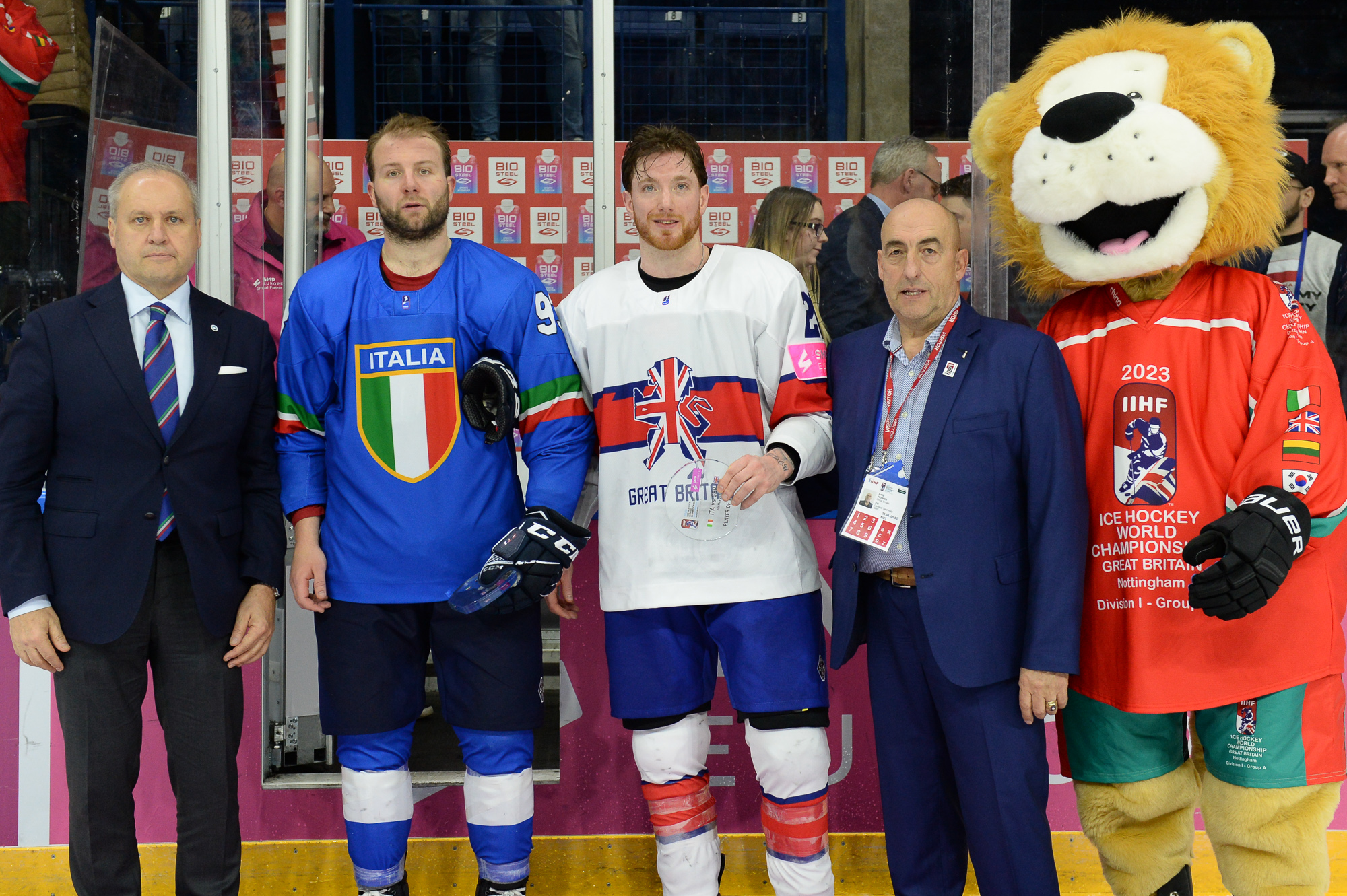 IIHF - Gallery: Italy vs Great Britain - 2023 IIHF Ice Hockey World  Championship Division I Group A