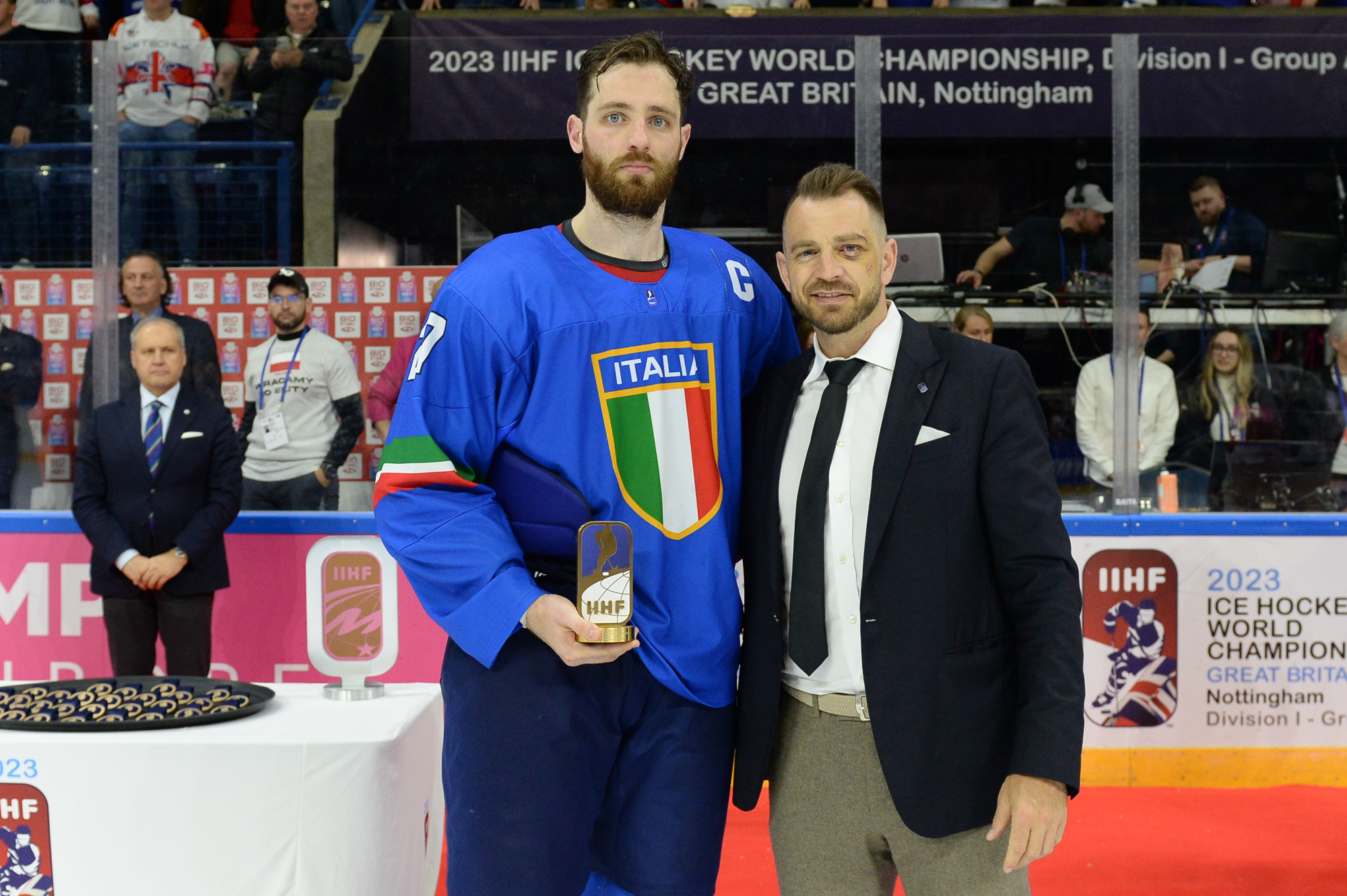 IIHF - Gallery: Italy vs Great Britain - 2023 IIHF Ice Hockey World  Championship Division I Group A