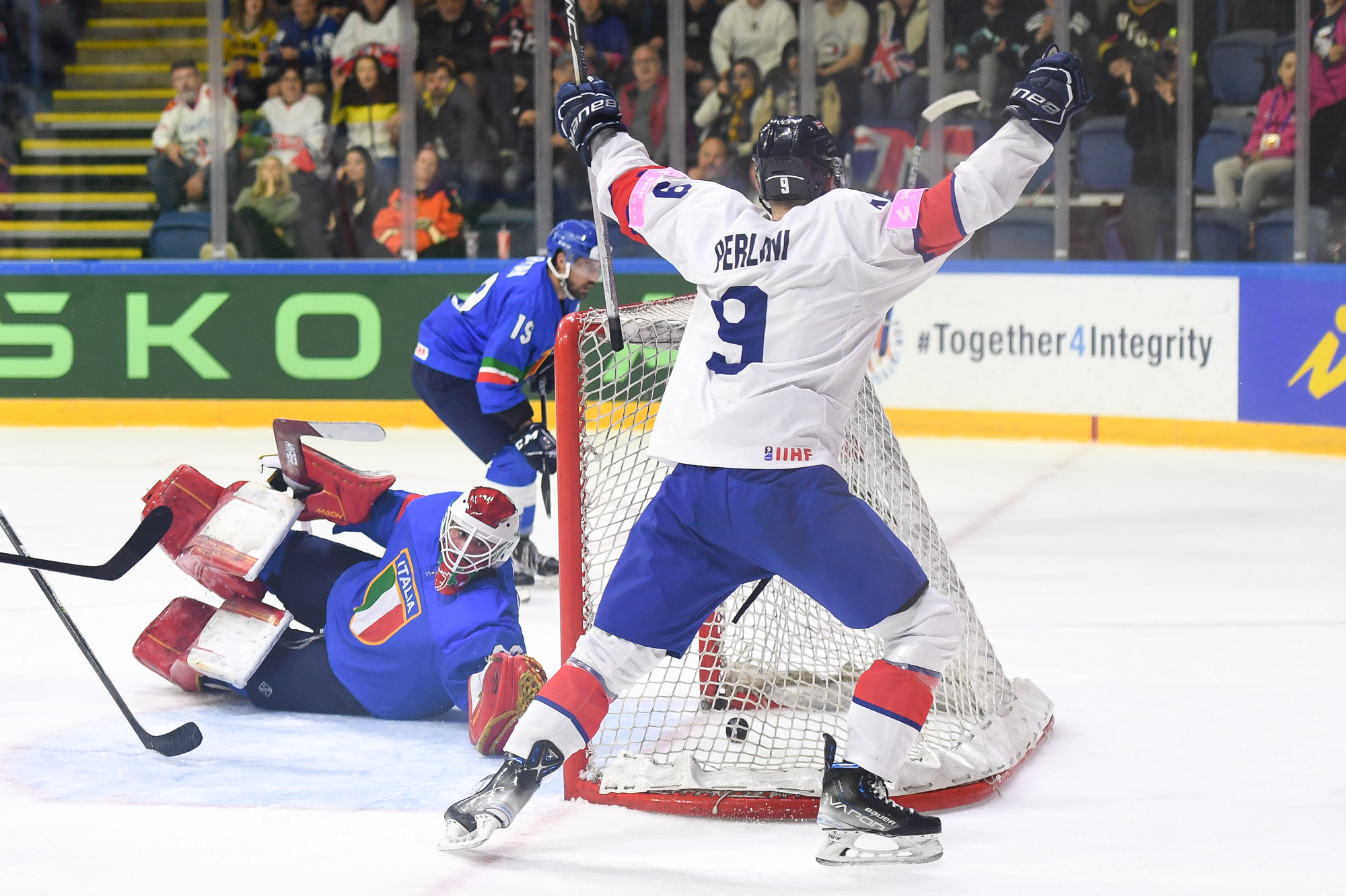 IIHF - Gallery: Italy vs Great Britain - 2023 IIHF Ice Hockey World  Championship Division I Group A