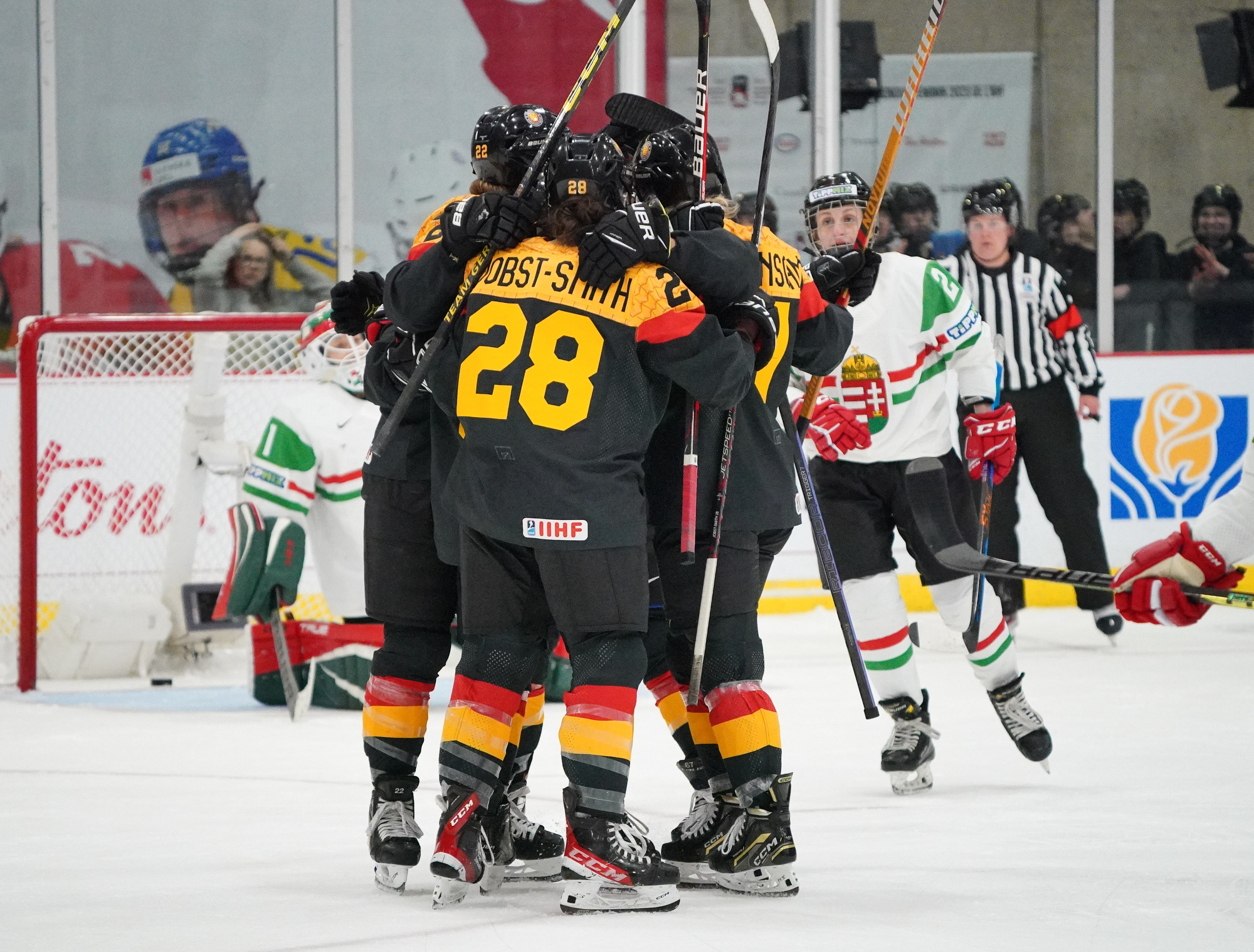 IIHF - Gallery: Hungary Vs Germany - 2023 IIHF Women's World Championship