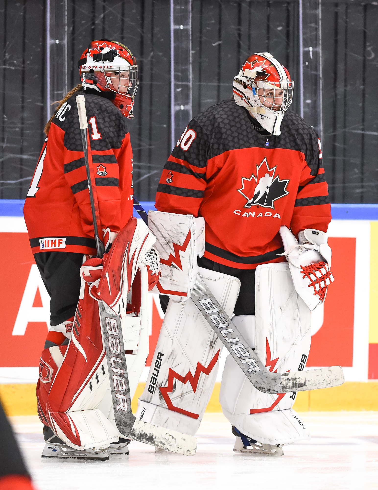 Team Canada sad after the match FINLAND - CANADA 6-5 (OT) IIHF U18