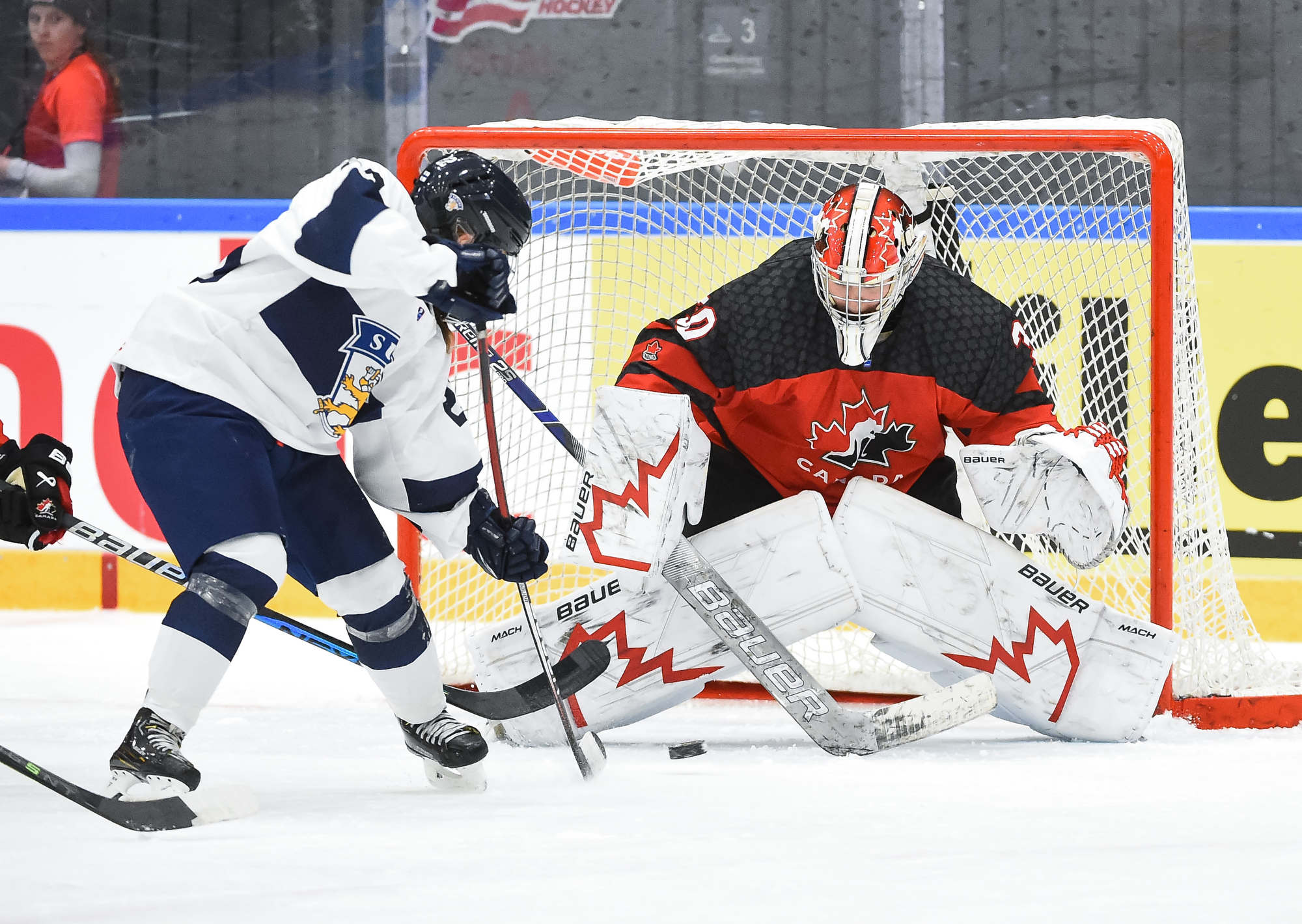 Team Canada sad after the match FINLAND - CANADA 6-5 (OT) IIHF U18