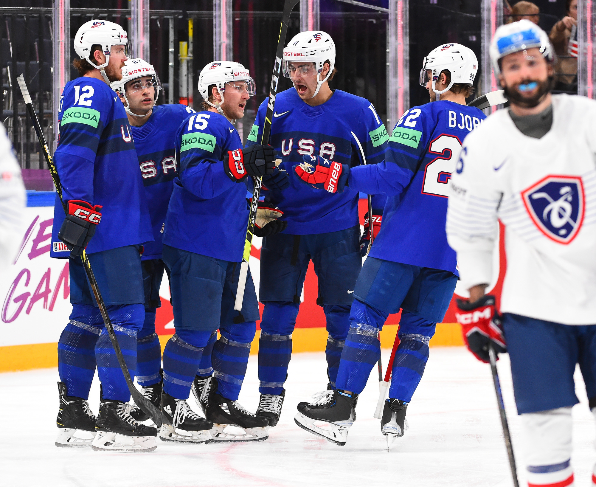 IIHF Gallery United States vs France 2023 IIHF WM