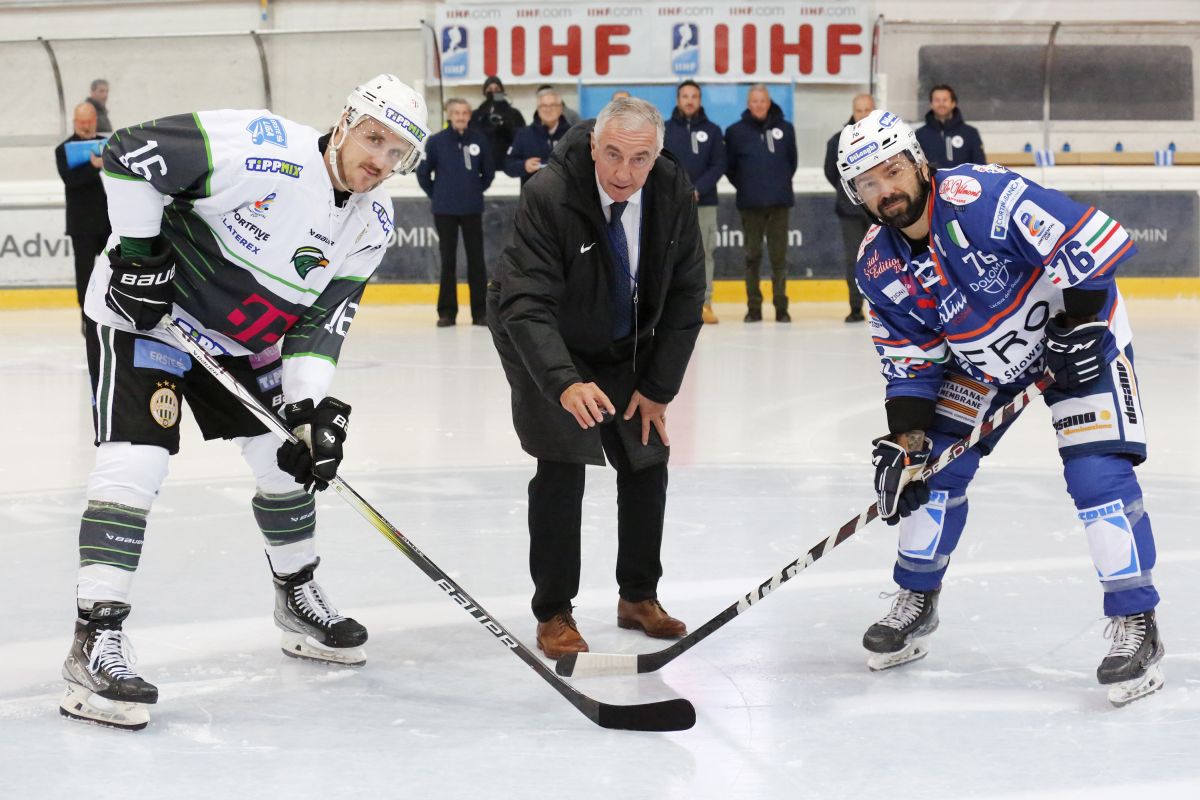 IIHF - Gallery: 2024 IIHF Continental Cup - Group F - GKS Katowice vs Ferencvarosi  TC