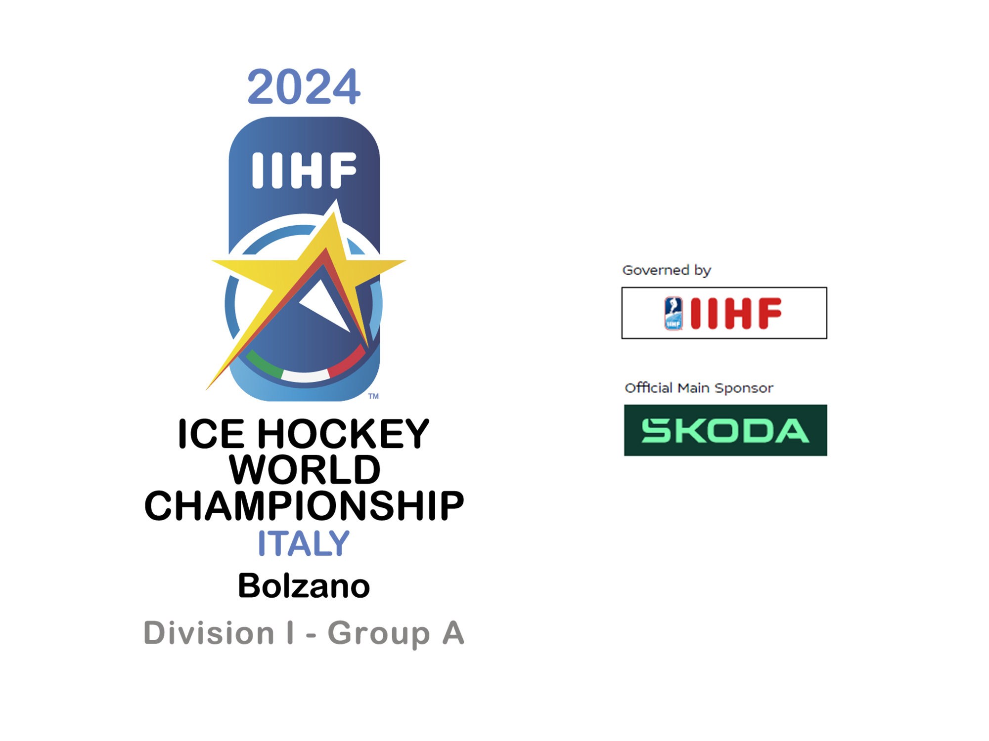 IIHF "Together we reach for the stars" Event logo of the 2024 IIHF