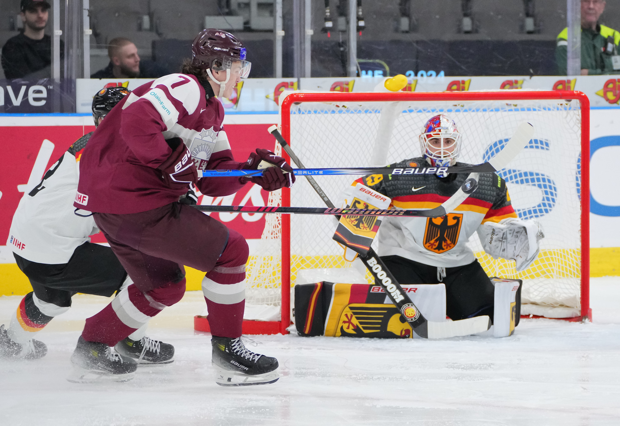 IIHF Latvia Pounds Germany To Stay Alive   20231230 379248 Mz 