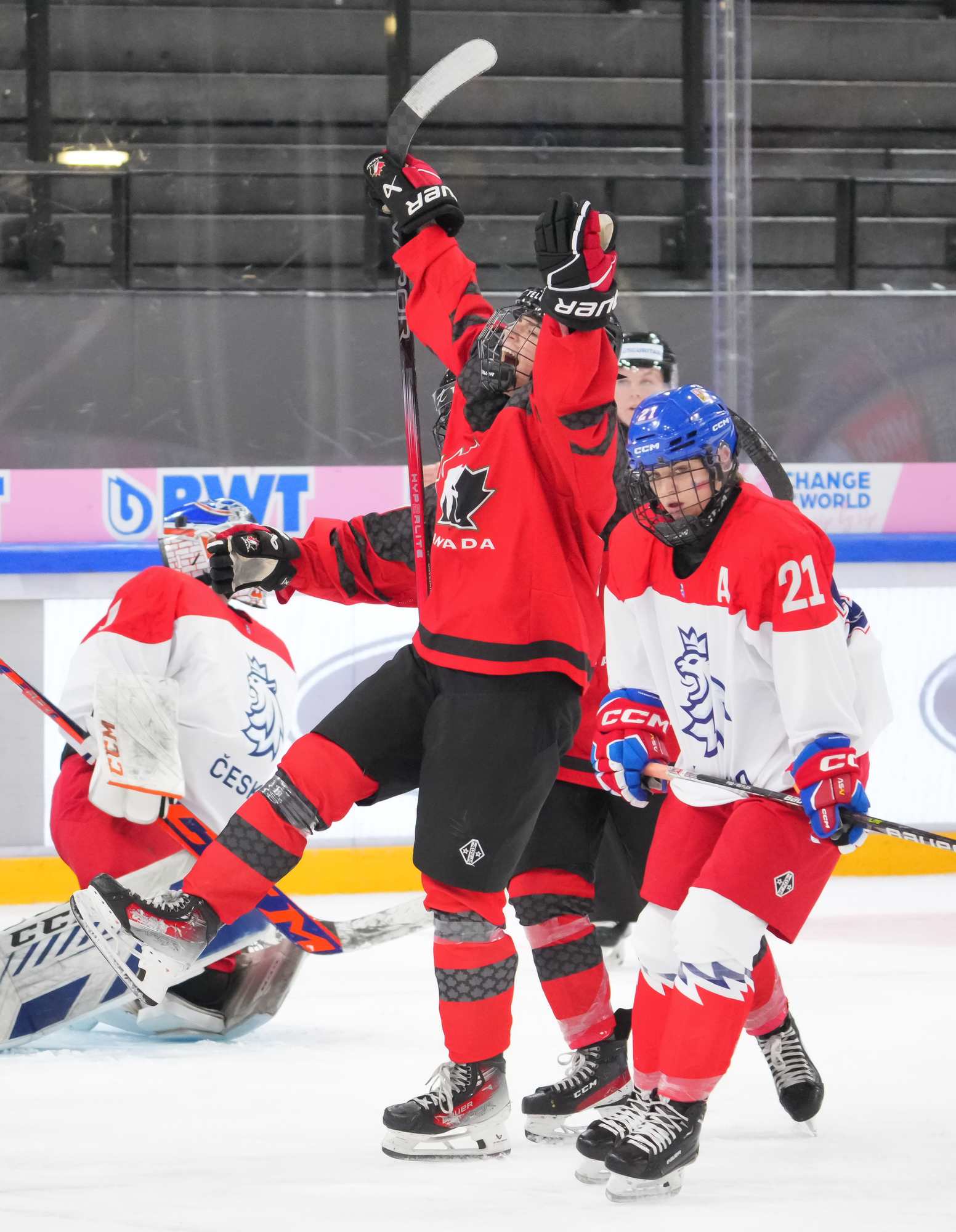 IIHF Gallery Canada vs Czechia 2024 IIHF Ice Hockey U18 Women's World Championship