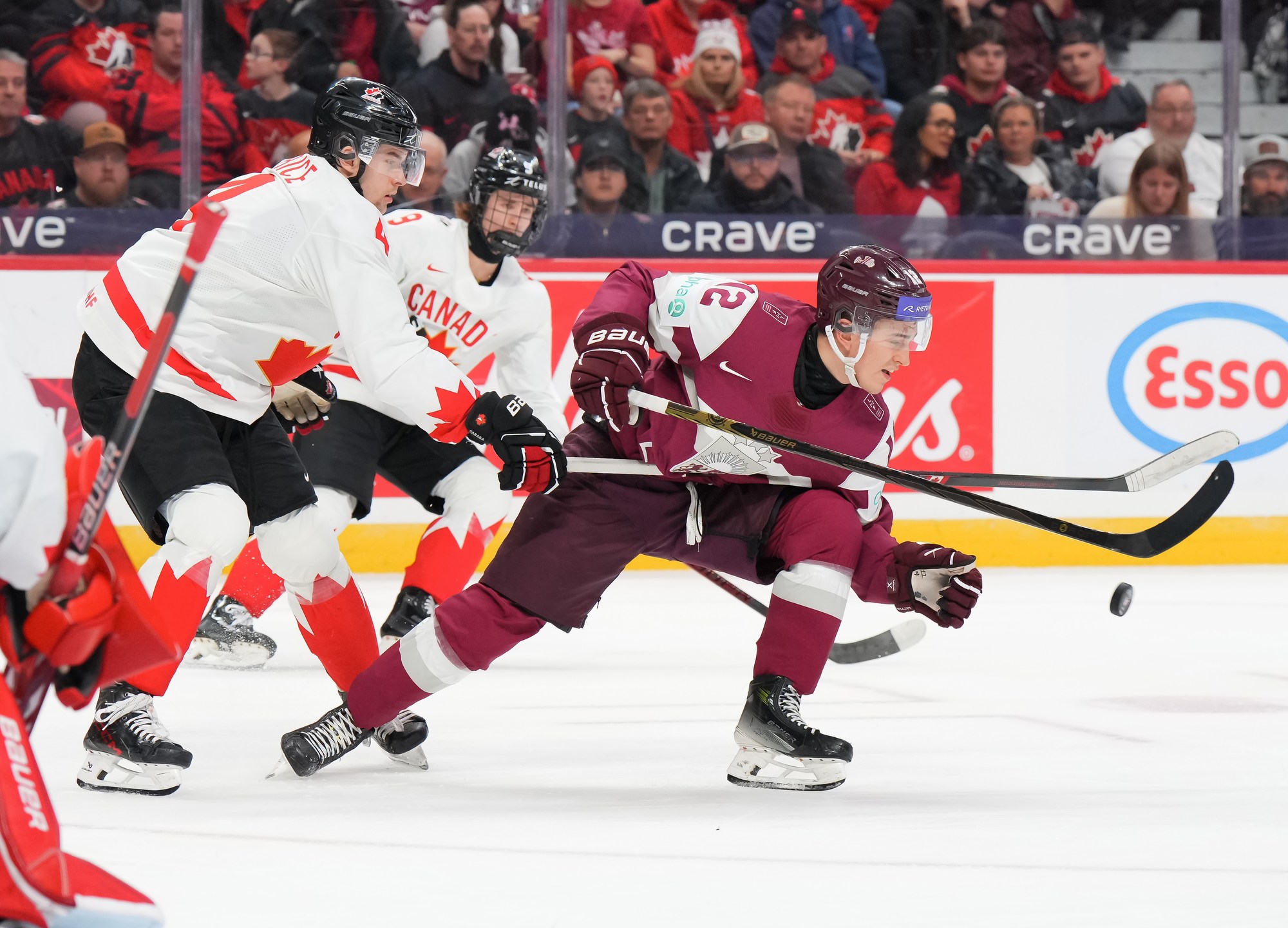 IIHF Galerie Lettonie Canada Championnat mondial junior 2025 de