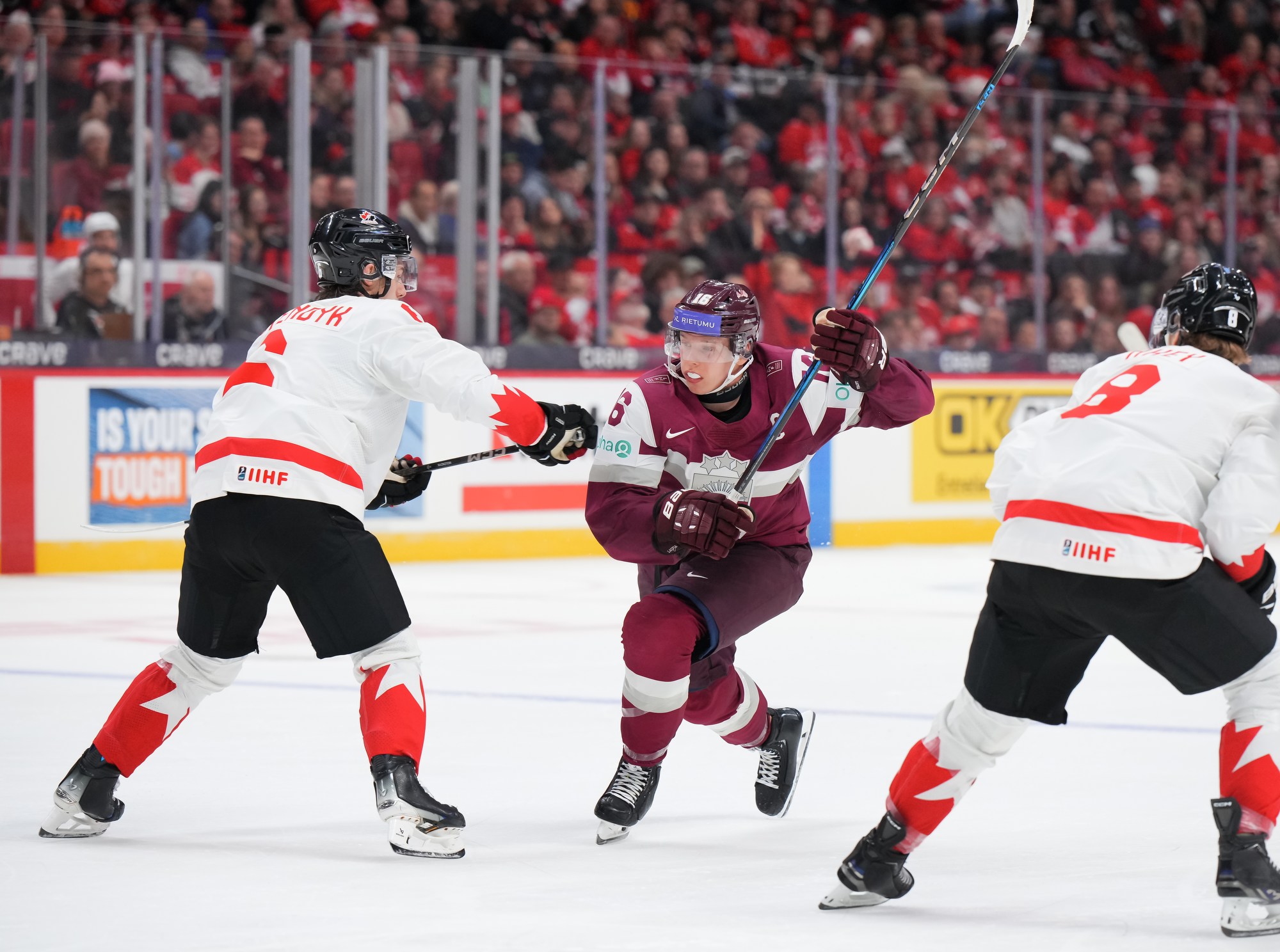 IIHF Galerie Lettonie Canada Championnat mondial junior 2025 de